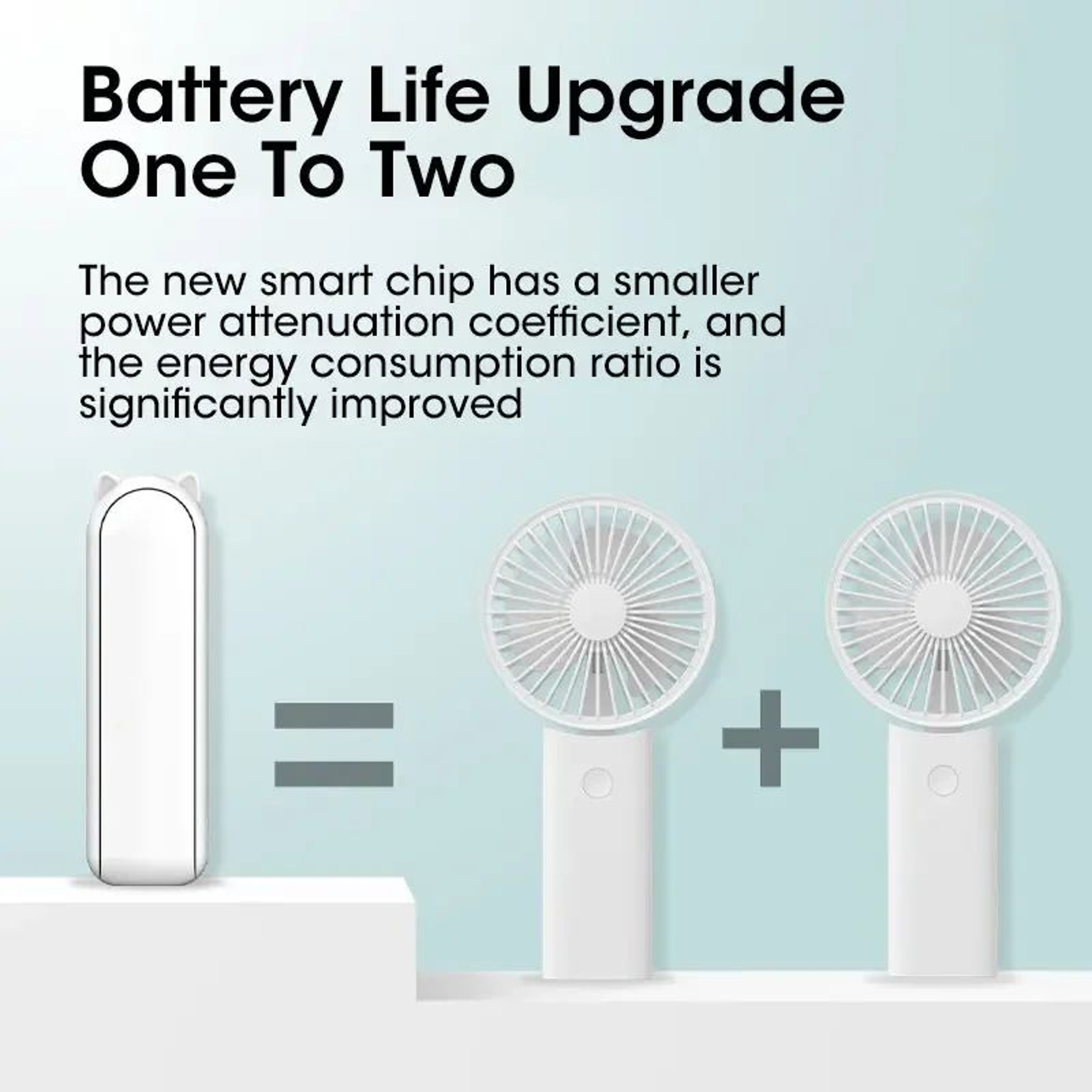 2000mAh Mini Portable Fan  USB Rechargeable Foldable Handheld Desk Fan With Power Bank For Travel O 4