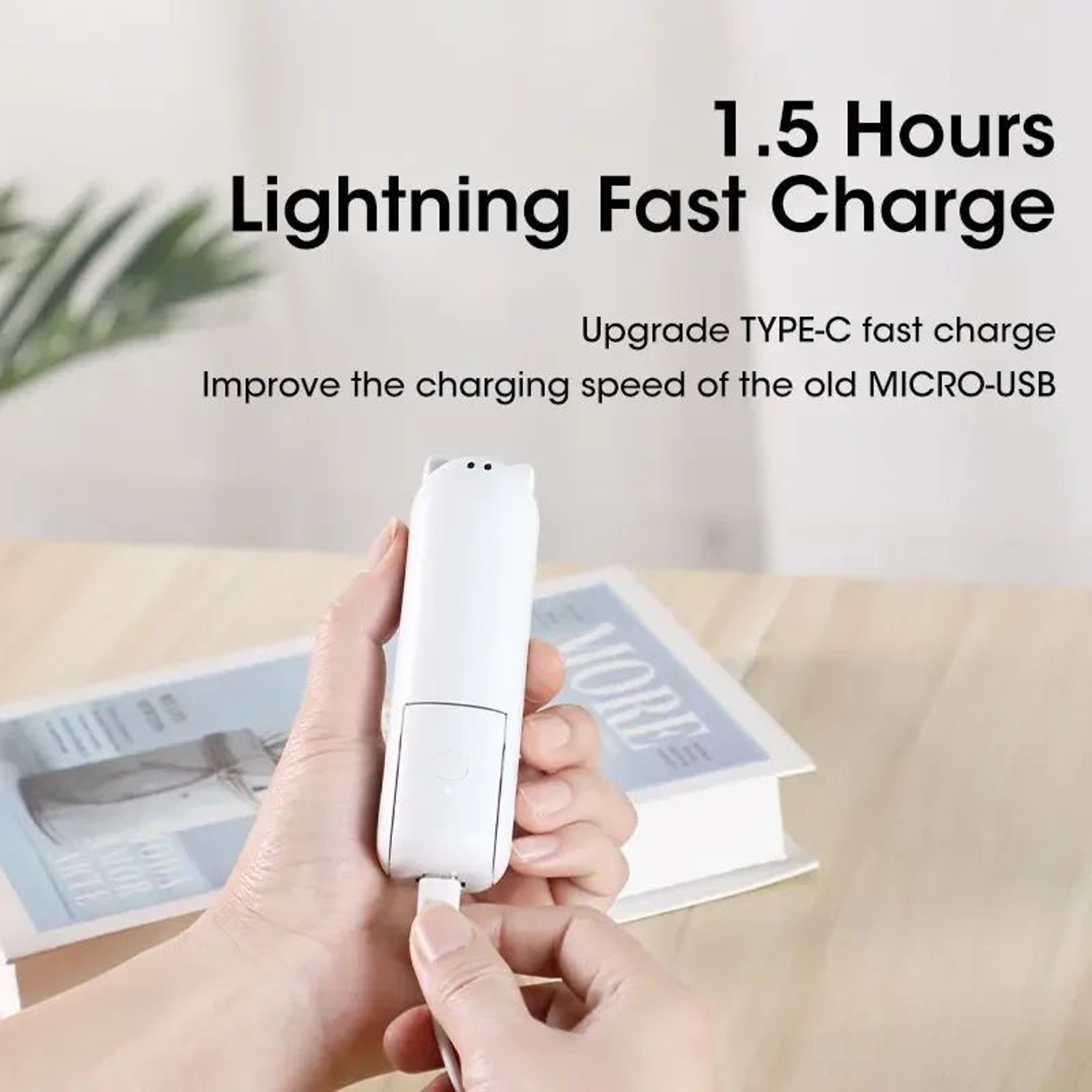 2000mAh Mini Portable Fan  USB Rechargeable Foldable Handheld Desk Fan With Power Bank For Travel O 3