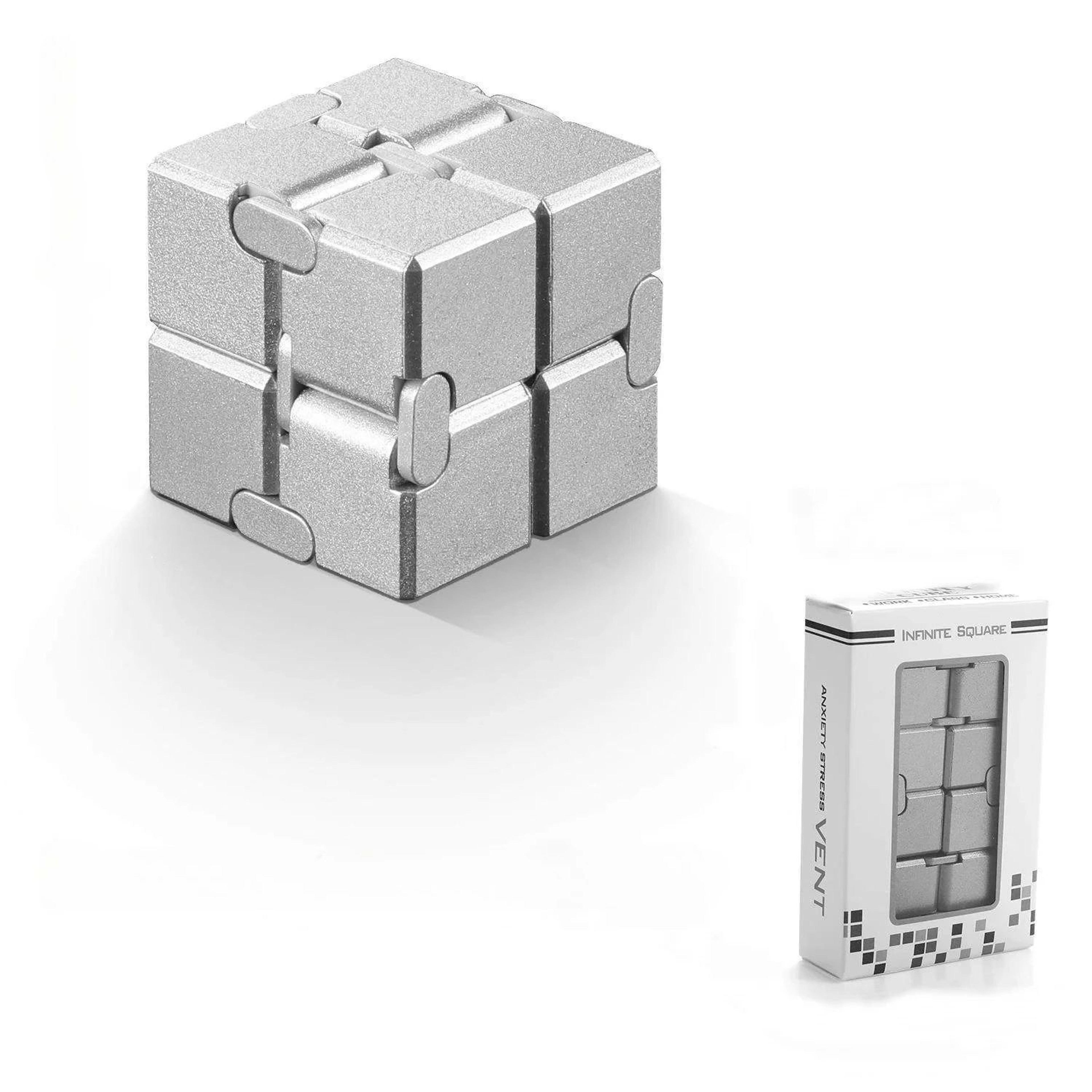 Infinity Cube Fidget Toy  Alloy  Plastic Sensory Stress Relief Folding Cube For Adults Kids Anxiety 5