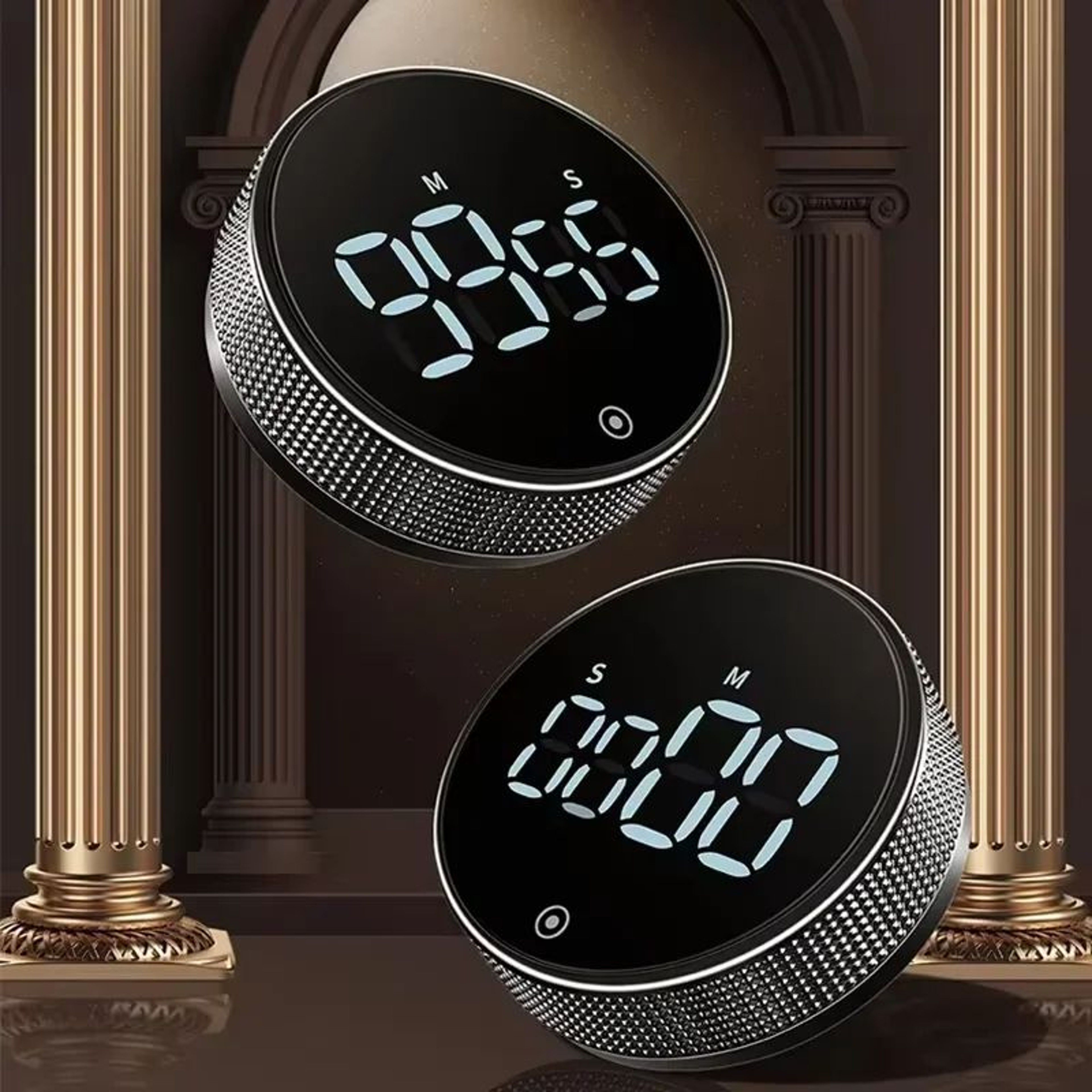 Magnetic Digital Kitchen Timer  Rotary Countdown Stopwatch With LED Display For Cooking Work Exerci 2