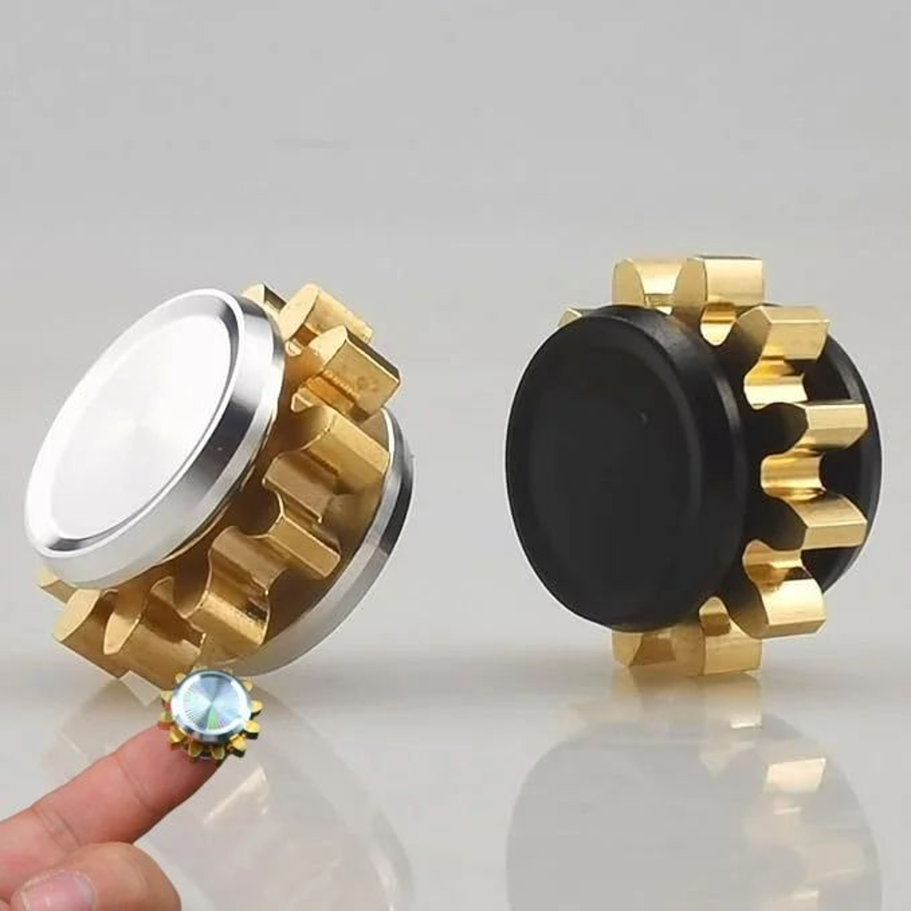 Mini Metal Gear Fidget Spinner  Brass Gyroscope Stress Relief Toy For Adults Kids ADHD Autism Focus 4