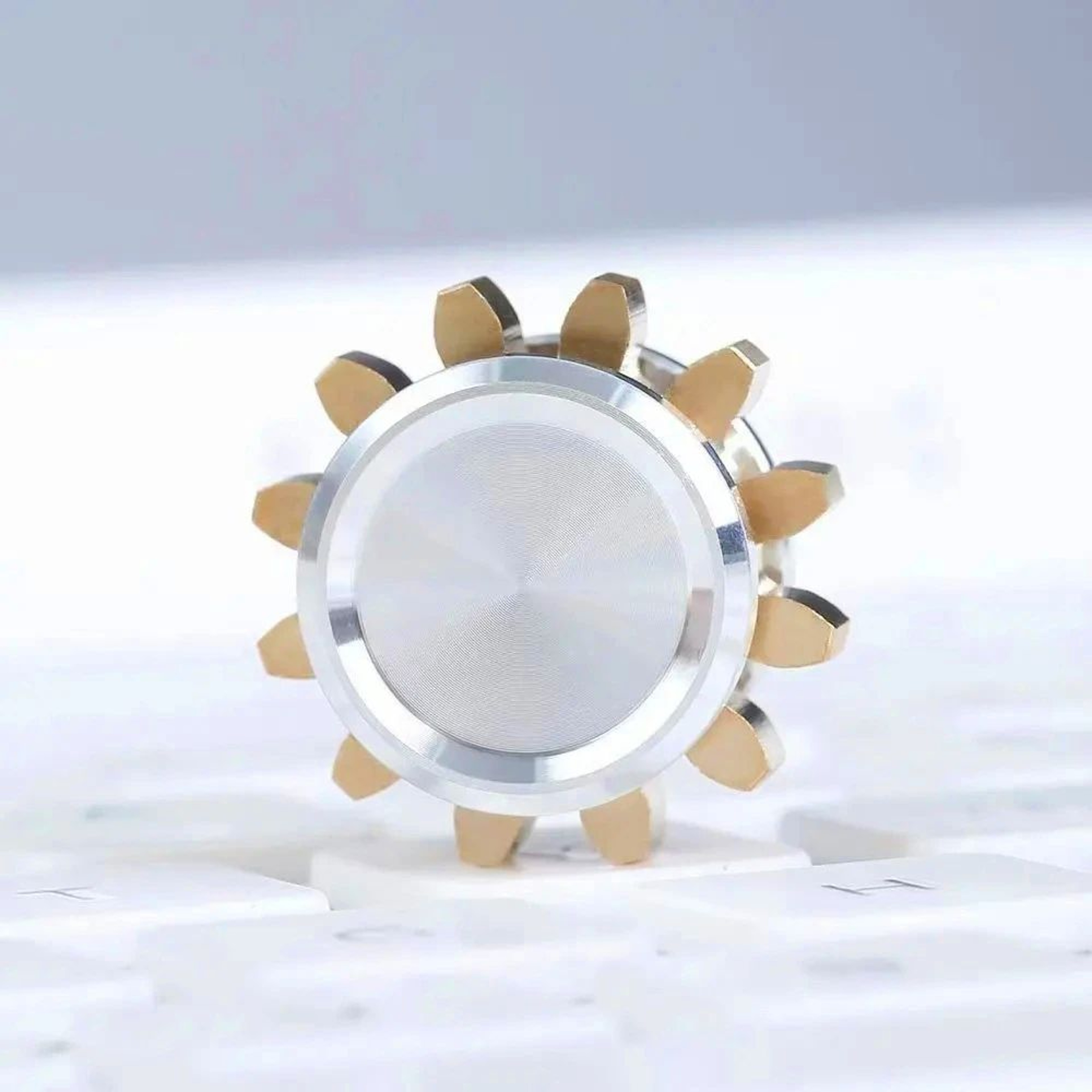 Mini Metal Gear Fidget Spinner  Brass Gyroscope Stress Relief Toy For Adults Kids ADHD Autism Focus 6