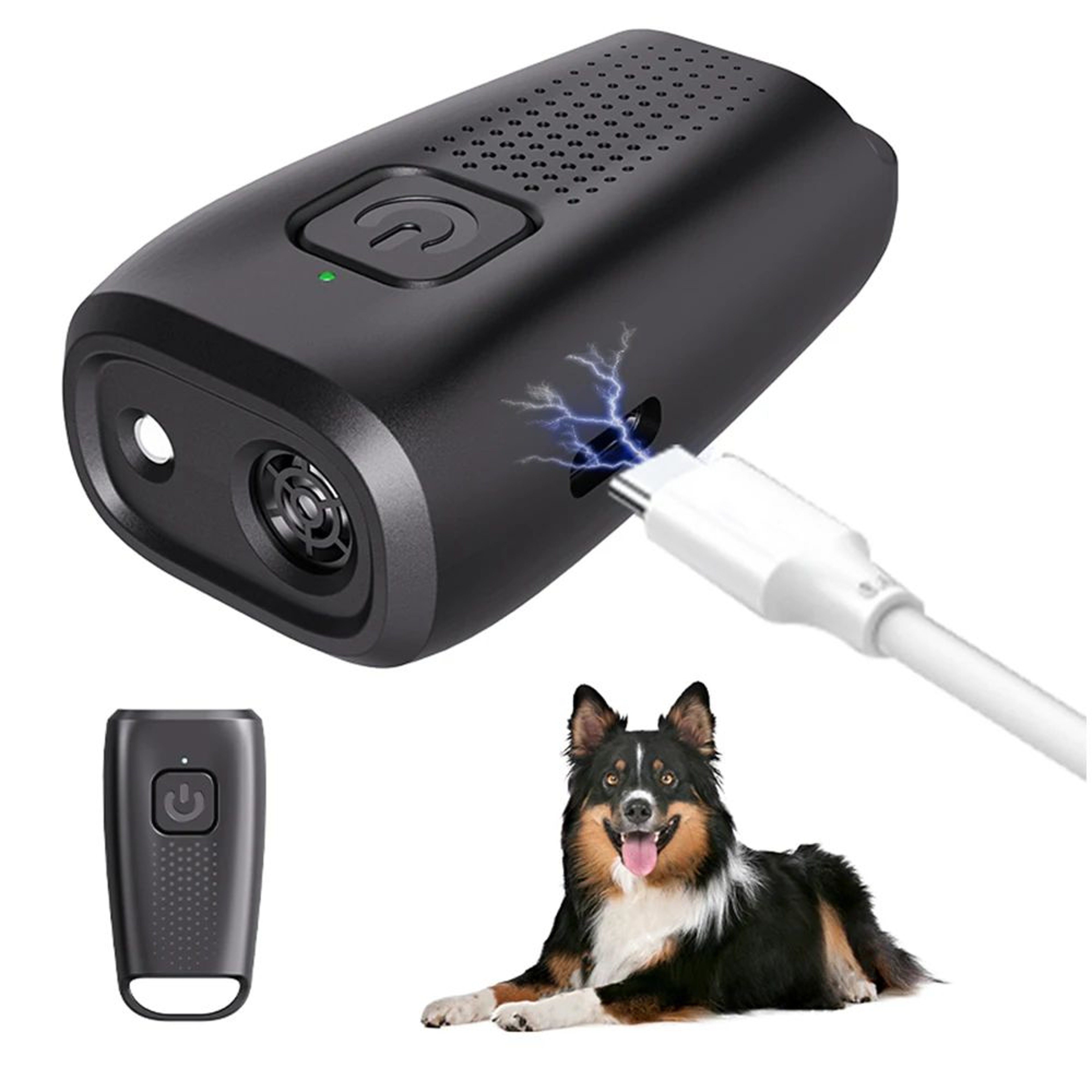 Rechargeable Ultrasonic Dog Trainer  Mini 40kHz Anti Barking Device With LED Flashlight For Small D 6