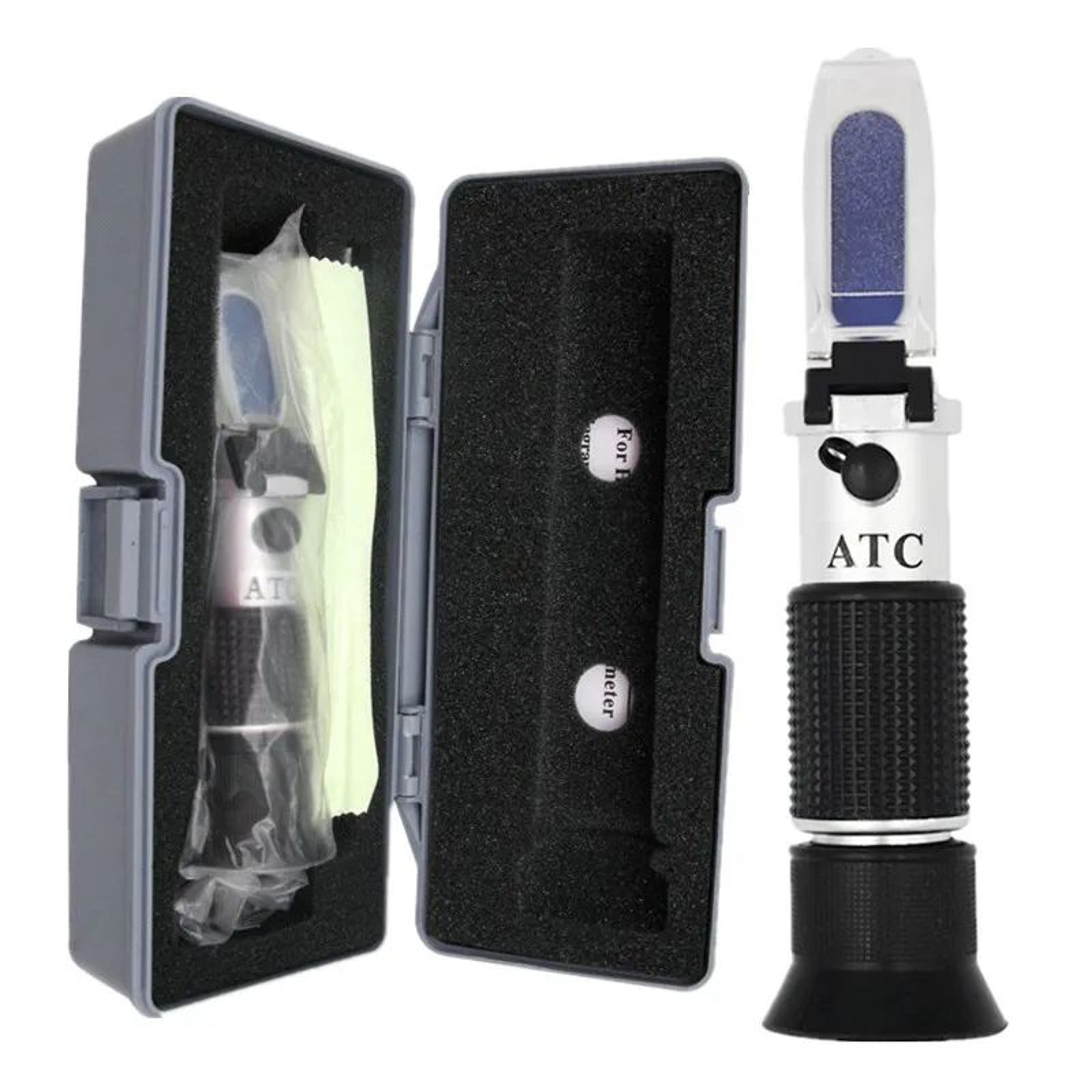 Handheld Automotive Antifreeze Refractometer  Battery Acid Specific Gravity  Coolant Freezing Point 7