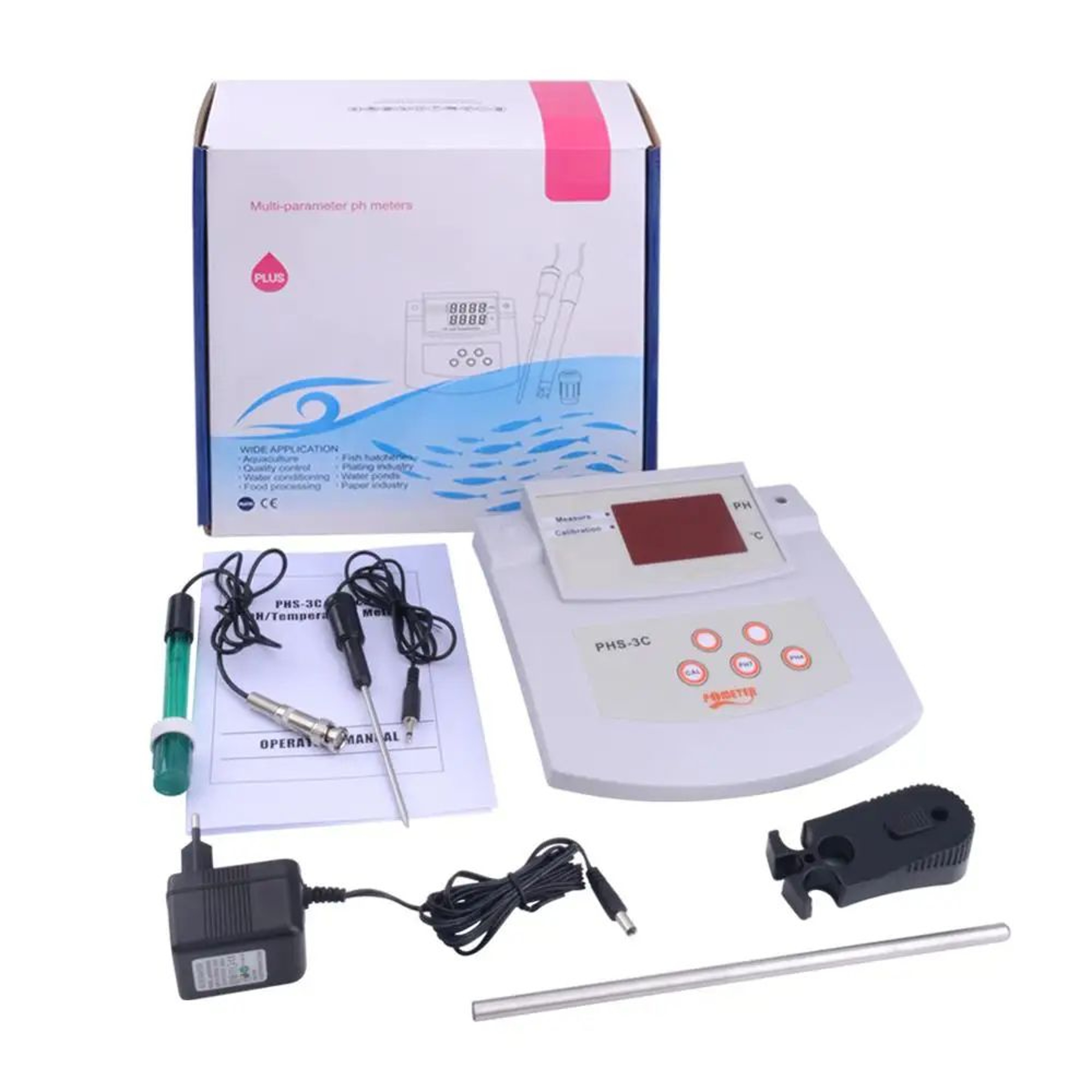 2in1 Digital PH  Temperature Meter  001 PH Desktop Water Quality Tester With Auto Calibration  EU P 5