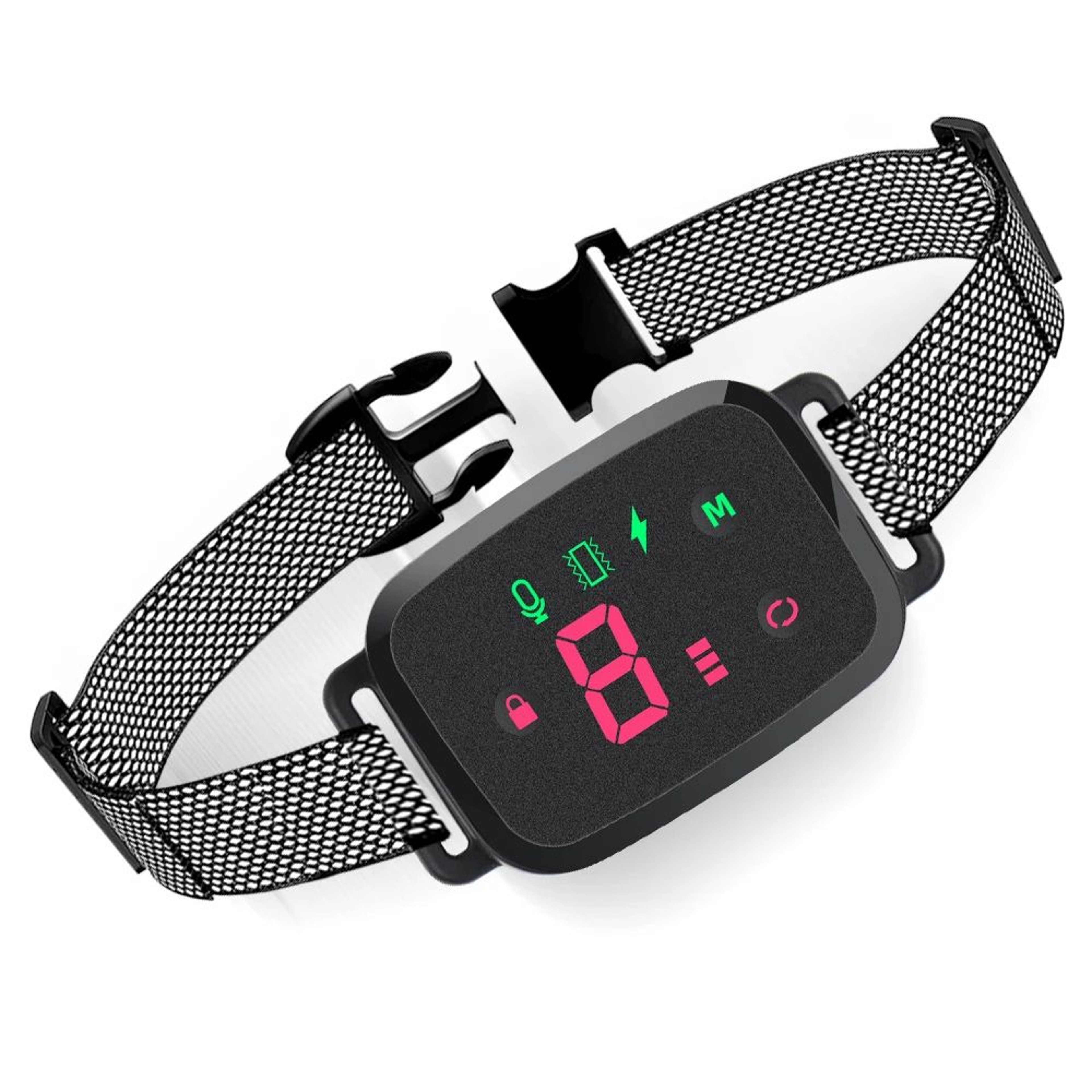 Automatic Dog Bark Training Collar  Smart HD Digital Display No Remote Bark Stopper With Sound Vibr 5
