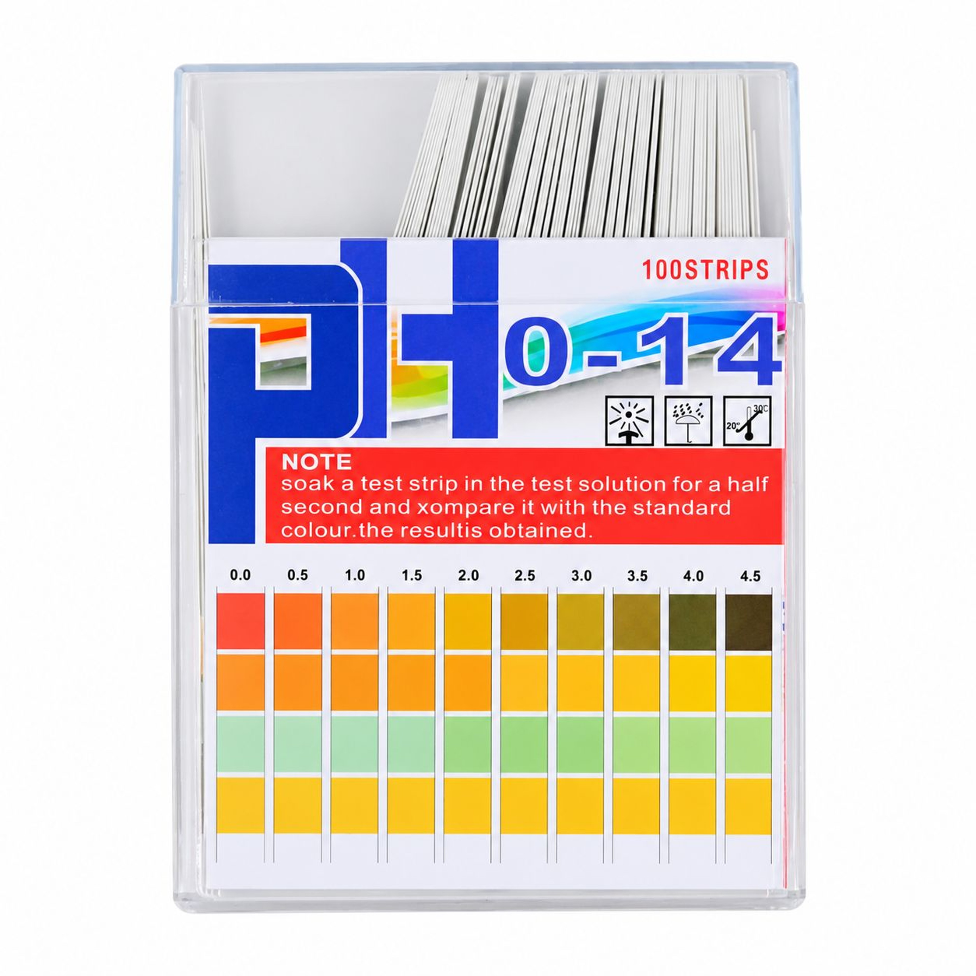 100Count PH Test Strips  014 Full Range Litmus Paper Water Testing Kit For Drinking Water Aquarium  0