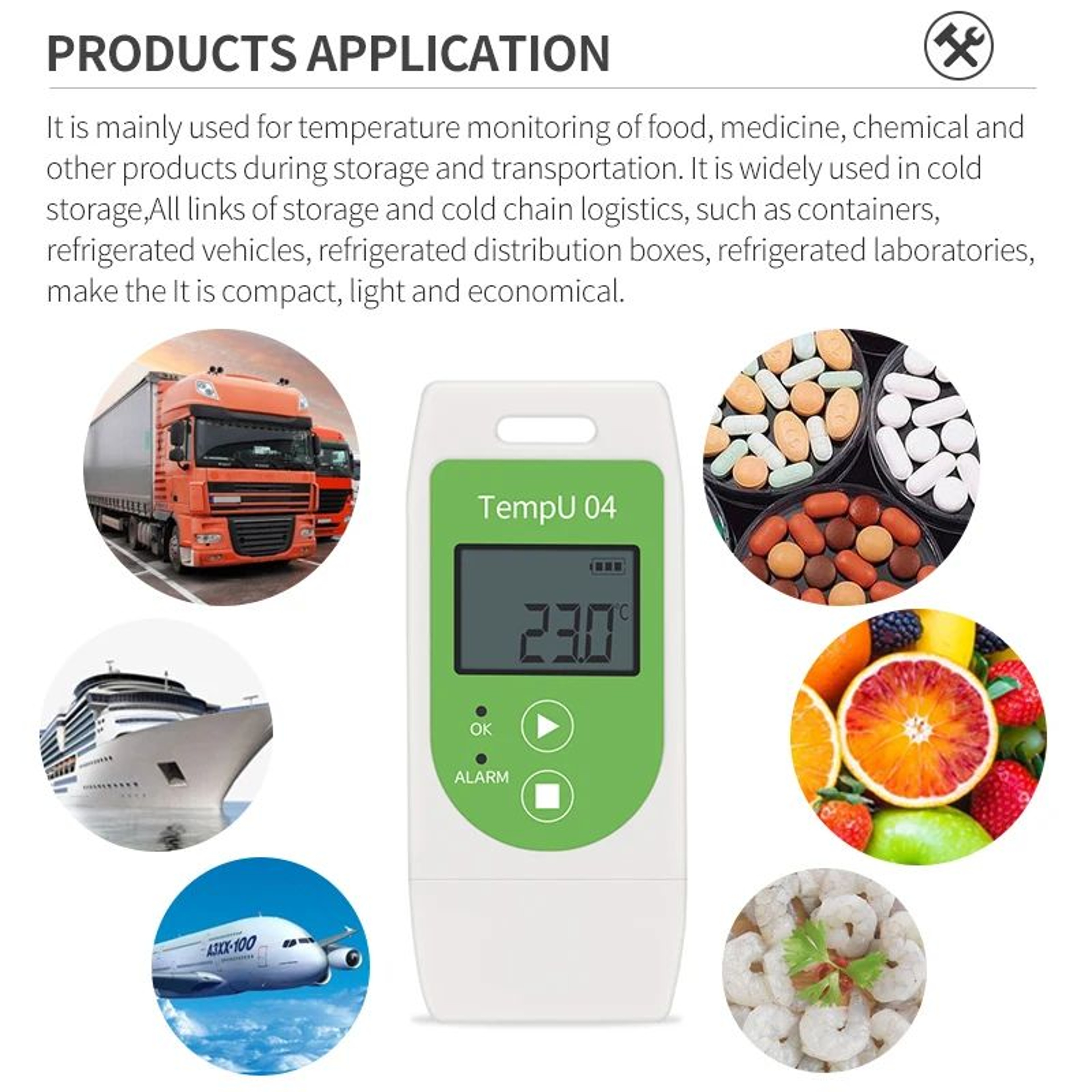 USB Temperature Data Logger  32000Record Reusable Recorder With LCD PDF CSV Reports  IP65 Protectio 5