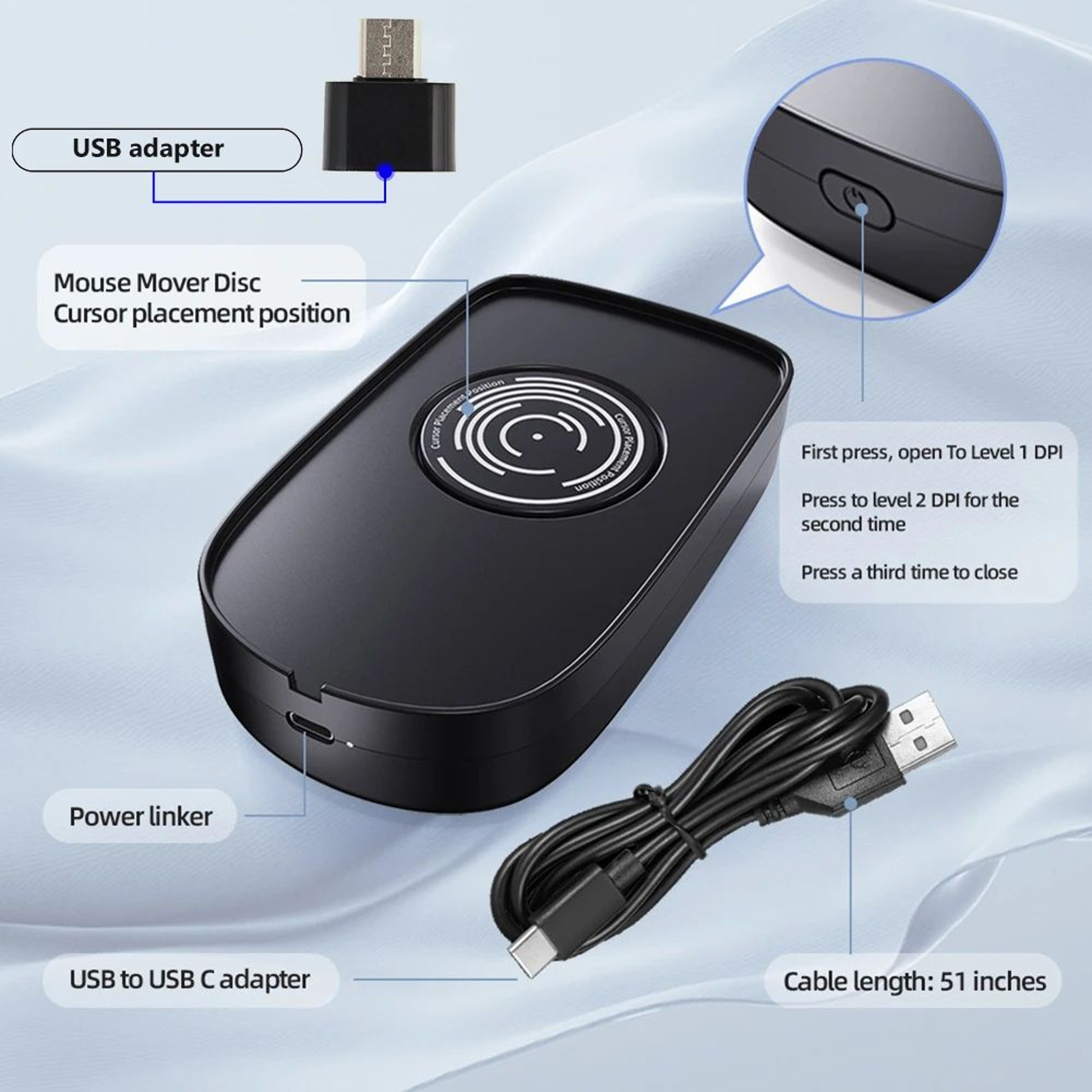 Automatic USB Mouse Jiggler  DriverFree Mouse Mover With ONOFF Switch For Computer Awake Mode  Opti 3