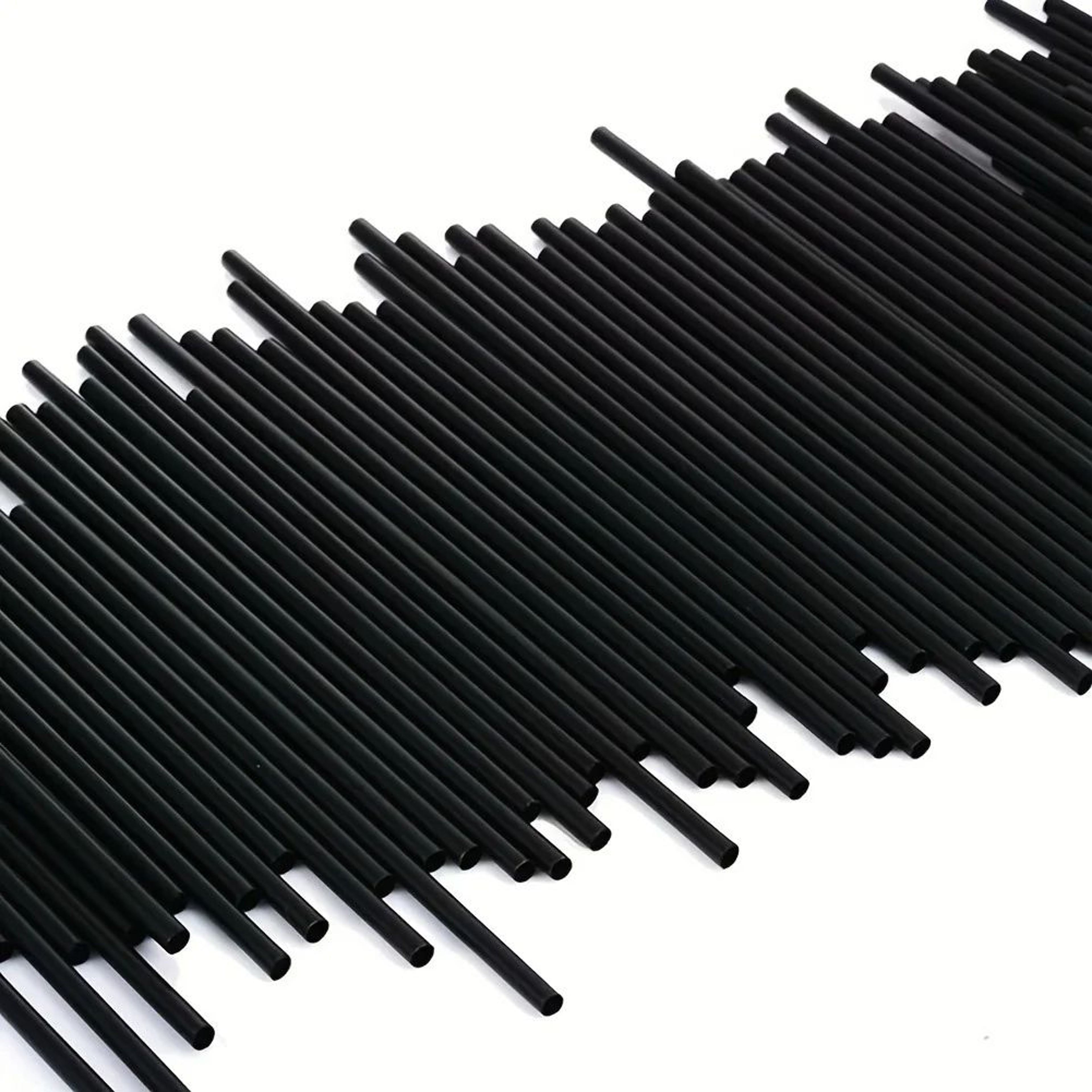 100pcs Black Flexible Drinking Straws  102 In Reusable PP Cocktail Straws With Cleaning Brush For P 4