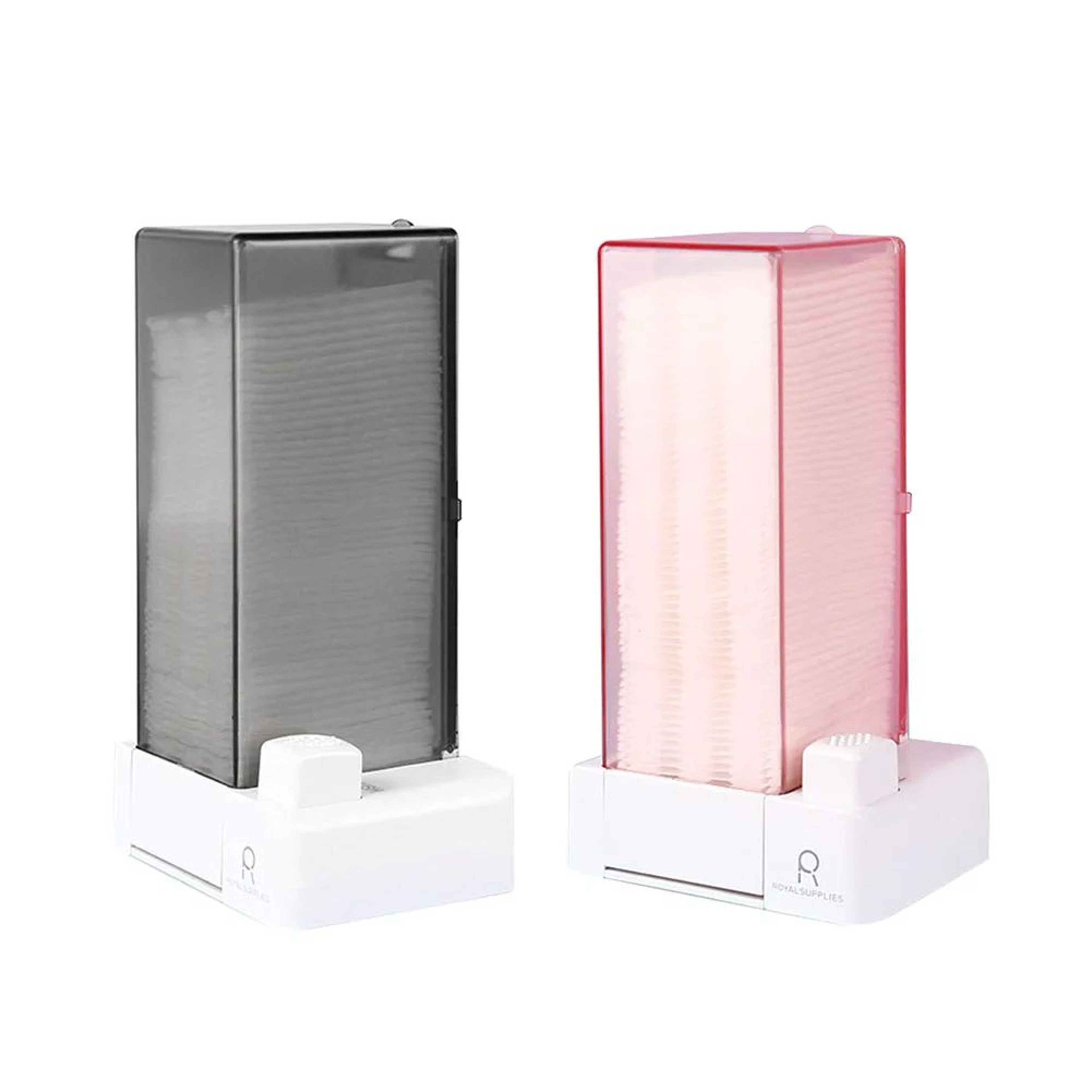 Wall Mount Cotton Pad Dispenser  Automatic PressOut Makeup Organizer For Cotton Squares Nail Wipes  1