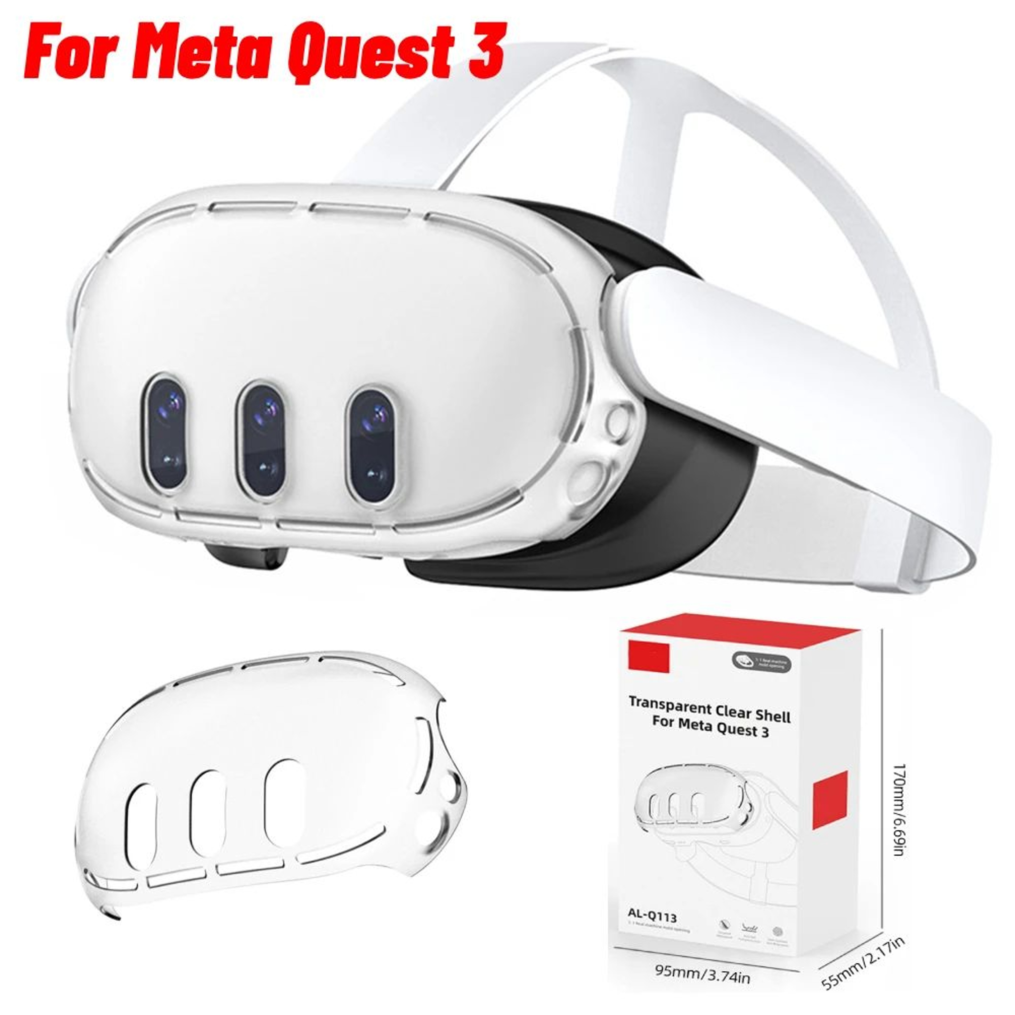 Silicone VR Headset Protective Cover  AntiShock Front Face Shell Protector With Precision Cutouts F 1