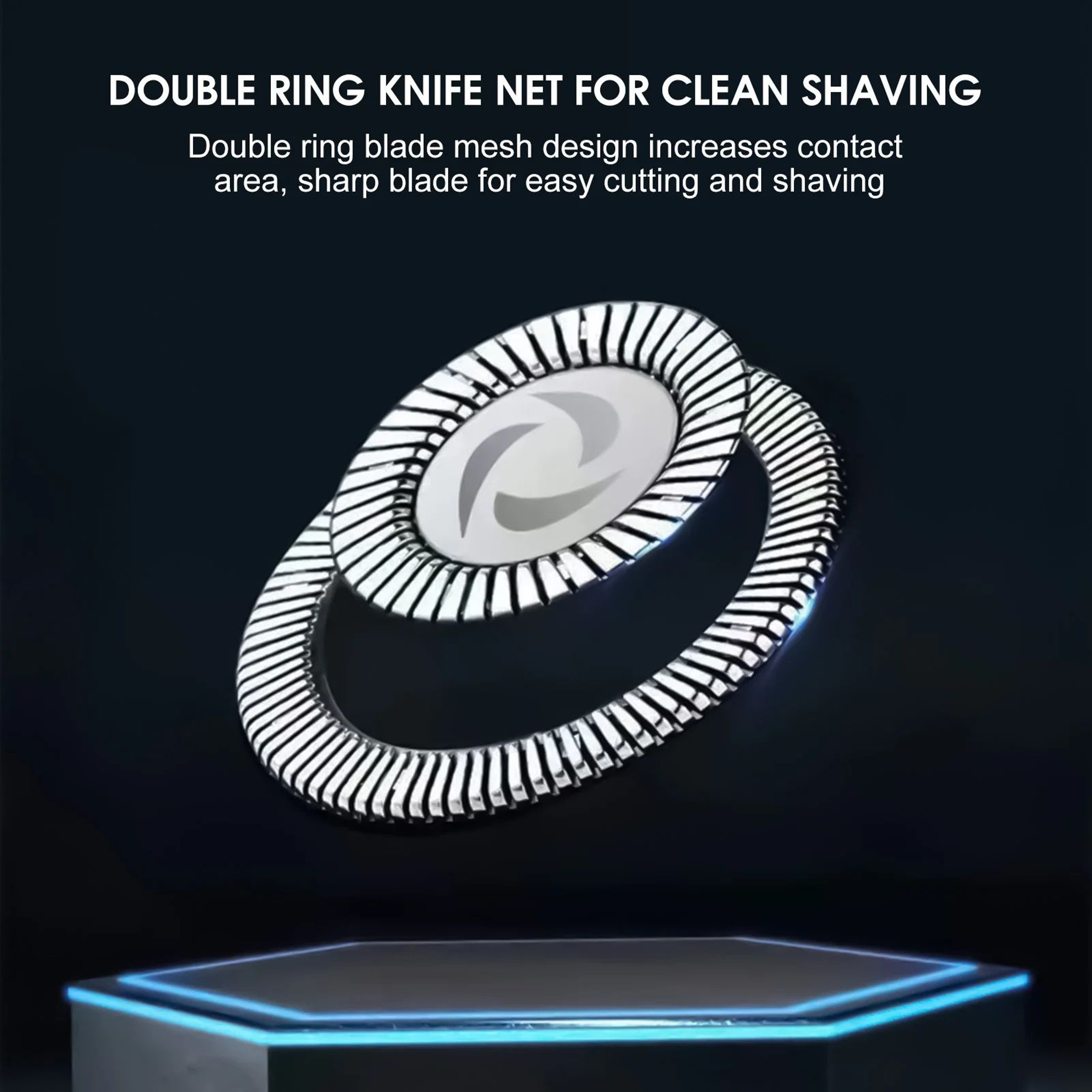 Mens DualHead Electric Razor  Rechargeable Cordless Beard Trimmer With Washable Compact Travel Shav 2