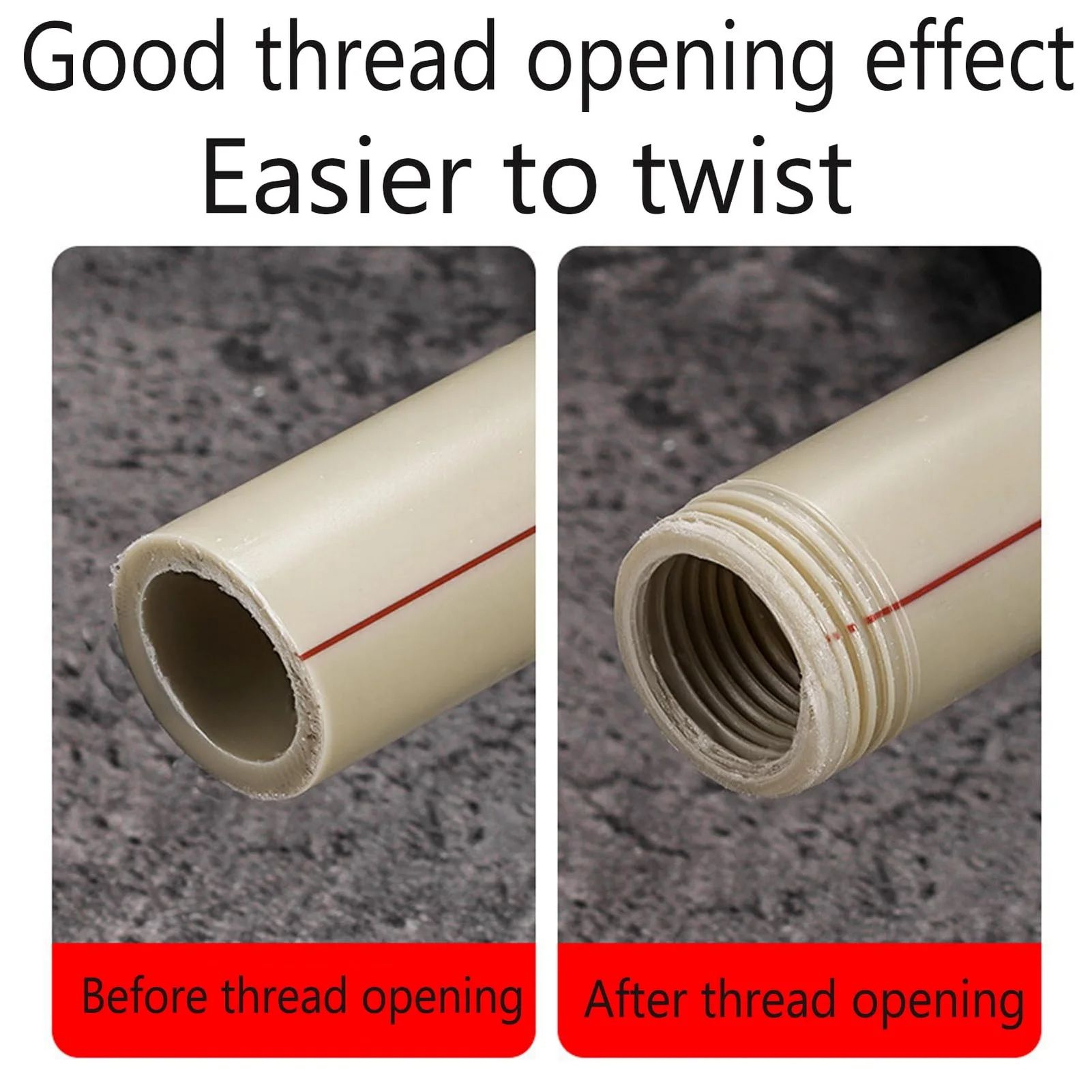 Integrated Pipe Threading Tool  Steel Internal  External Thread Cutter For 12  34 In PVC PPR PE Pip 4