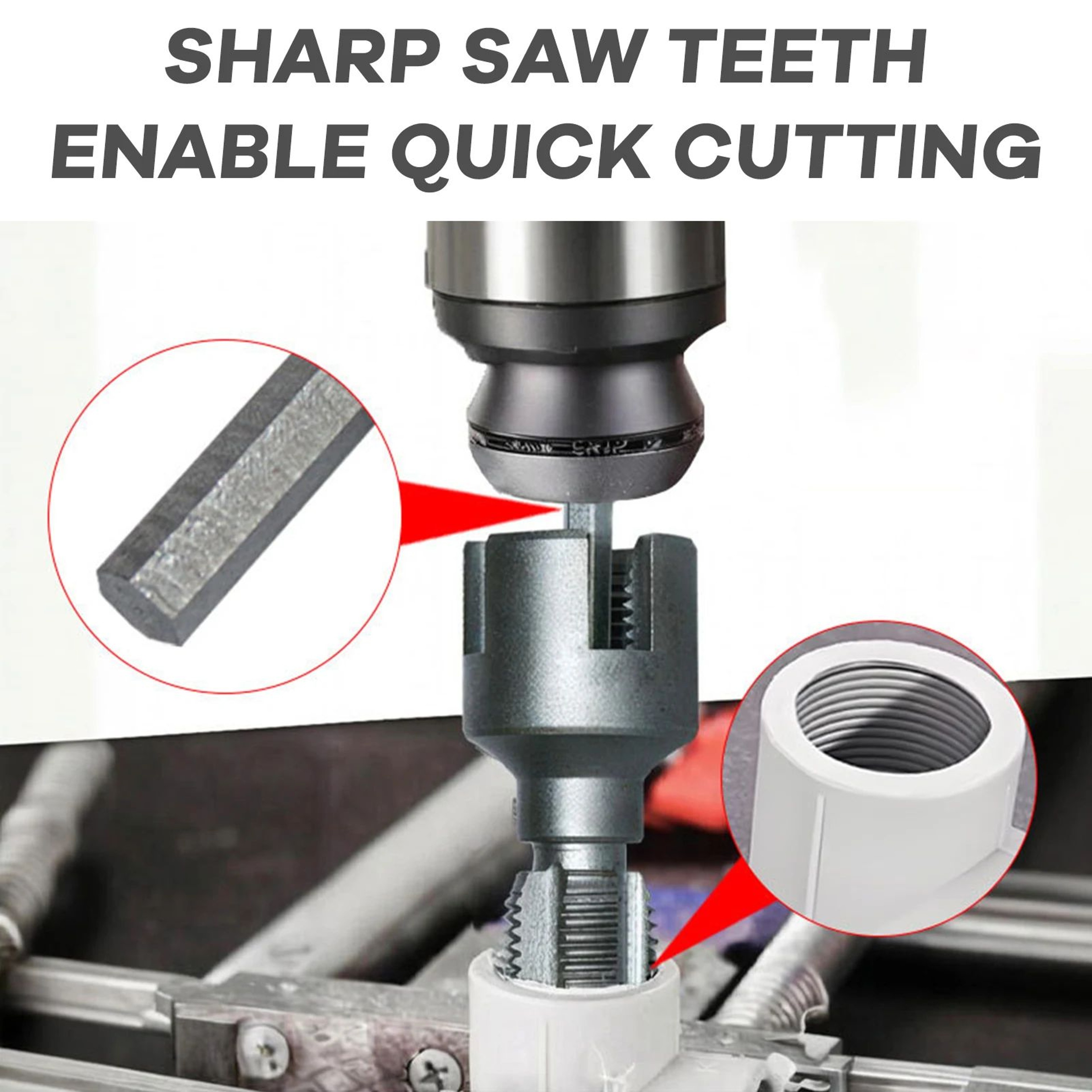 Integrated Pipe Threading Tool  Steel Internal  External Thread Cutter For 12  34 In PVC PPR PE Pip 3