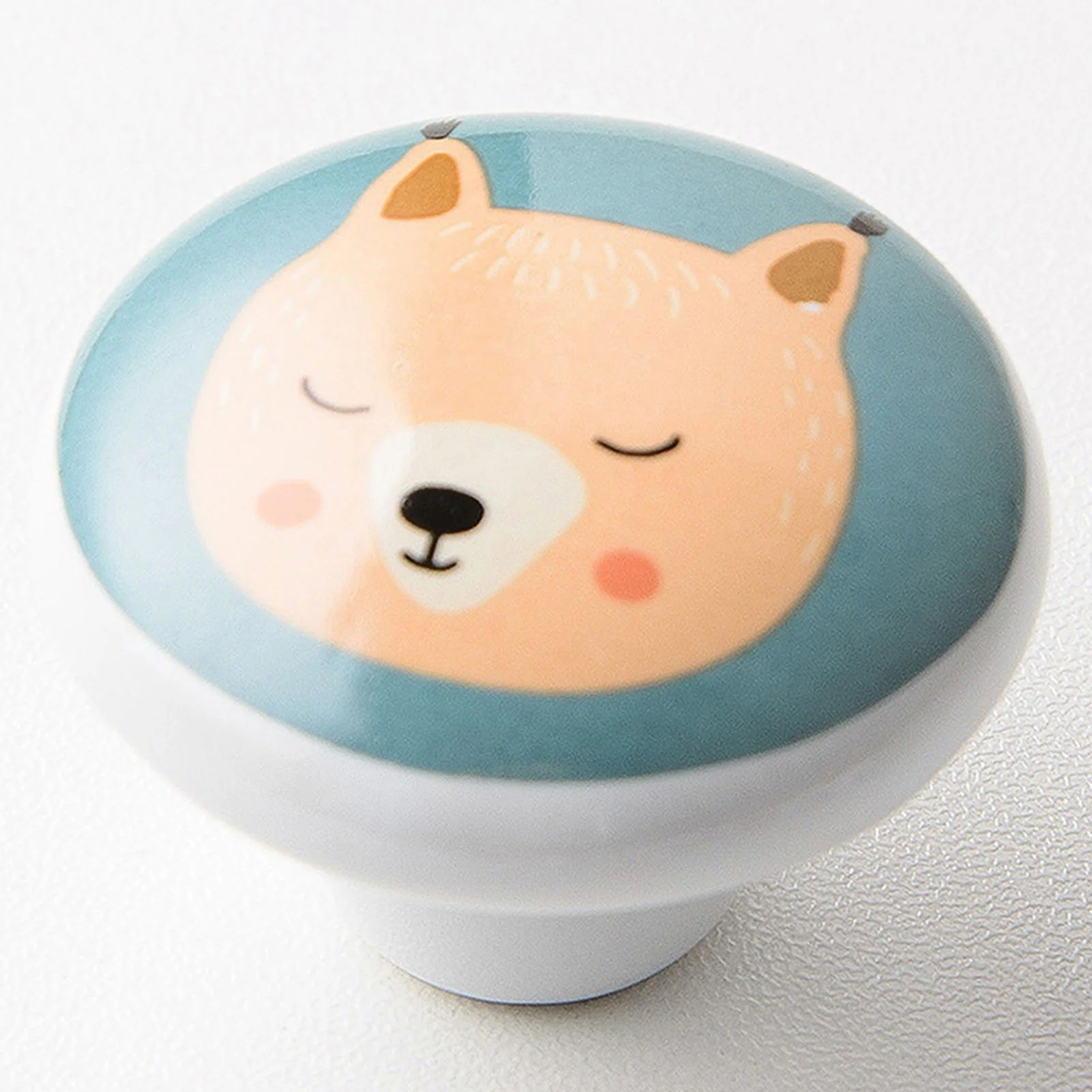 Cartoon Ceramic Drawer Knobs  Cute Animal Cabinet Pulls For Nursery Dressers Closets Cabinets  Kids 1