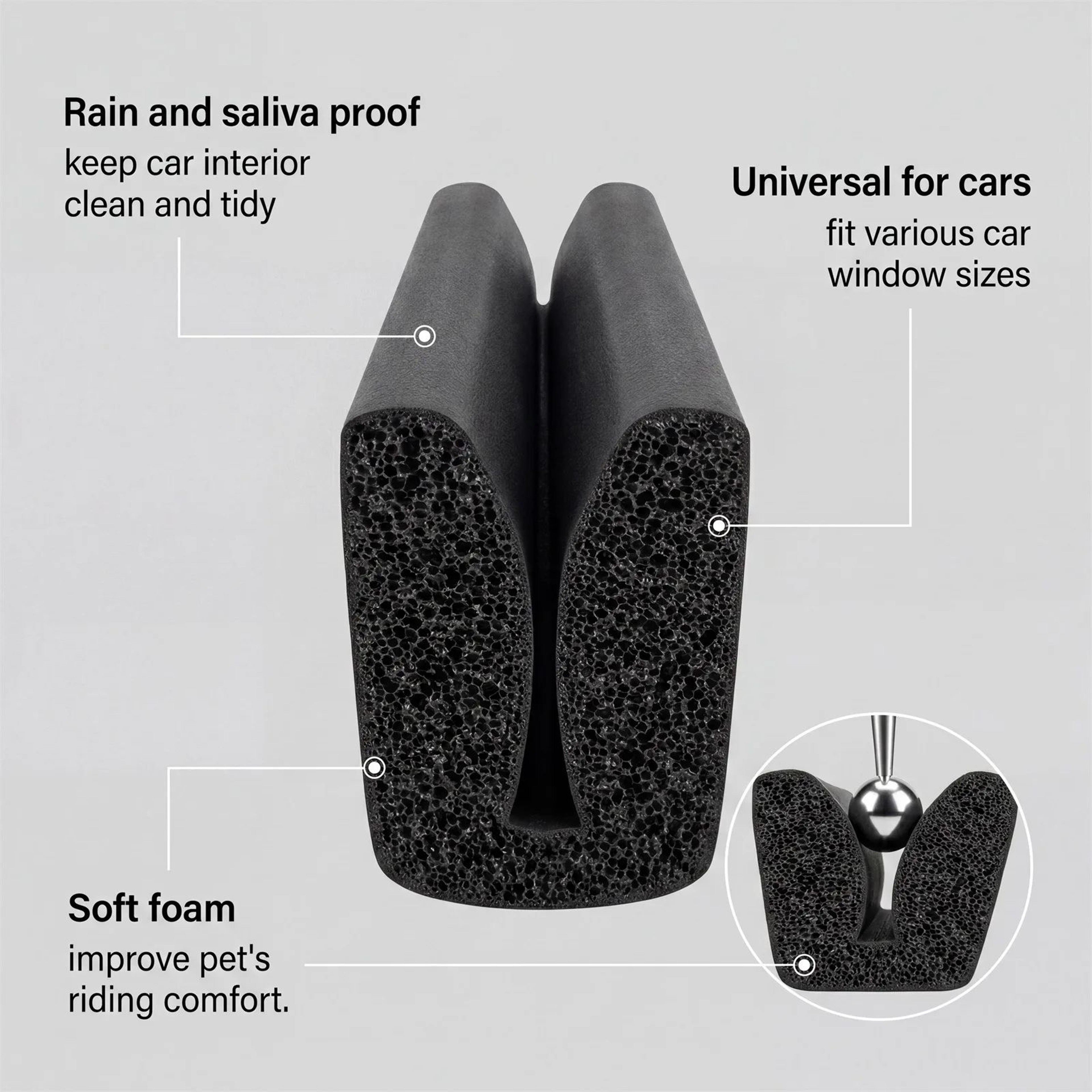 Dog Car Chin Rest Pillow  Memory Foam Breathable Window Headrest Hanger For Small  Medium Dogs Trav 0