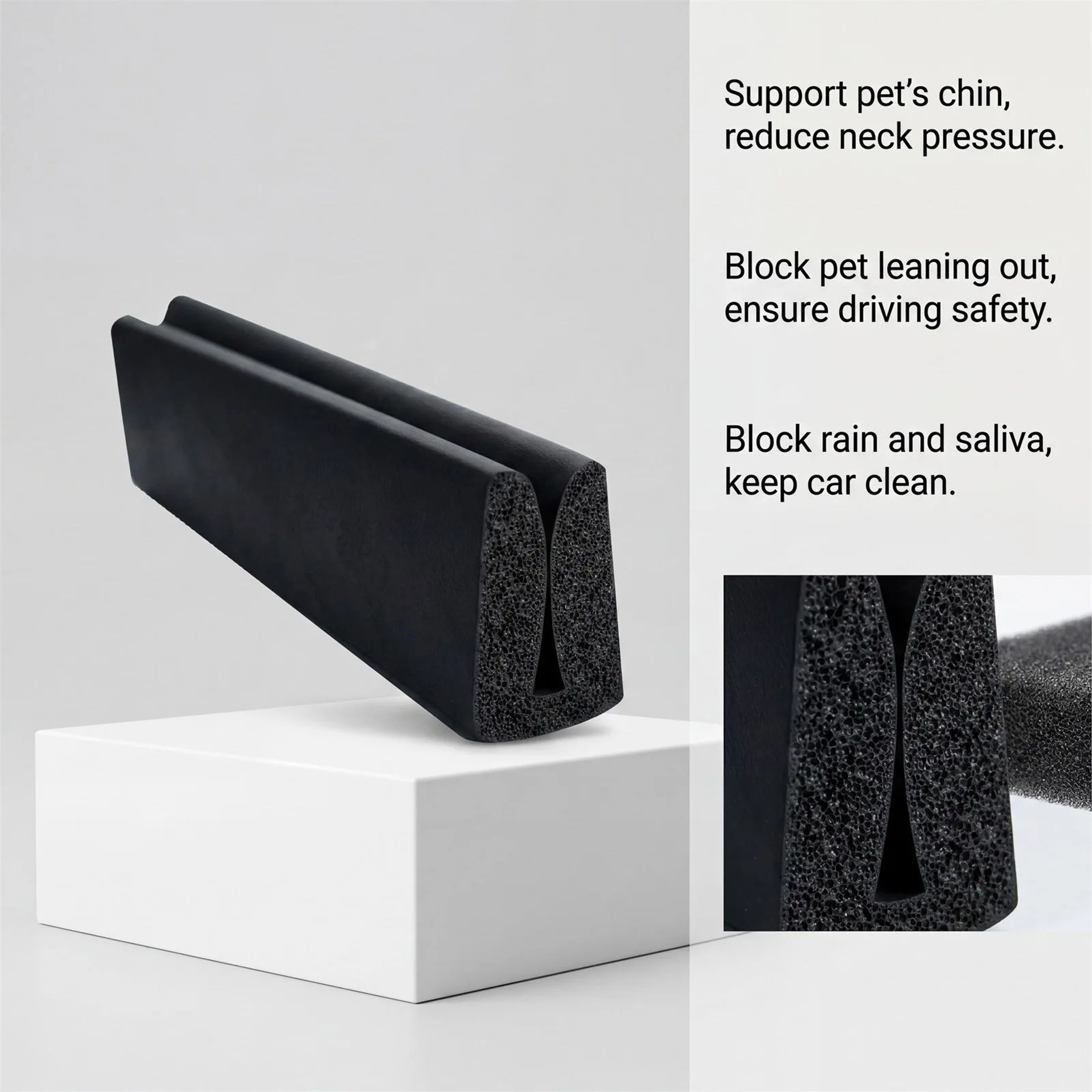 Dog Car Chin Rest Pillow  Memory Foam Breathable Window Headrest Hanger For Small  Medium Dogs Trav 2