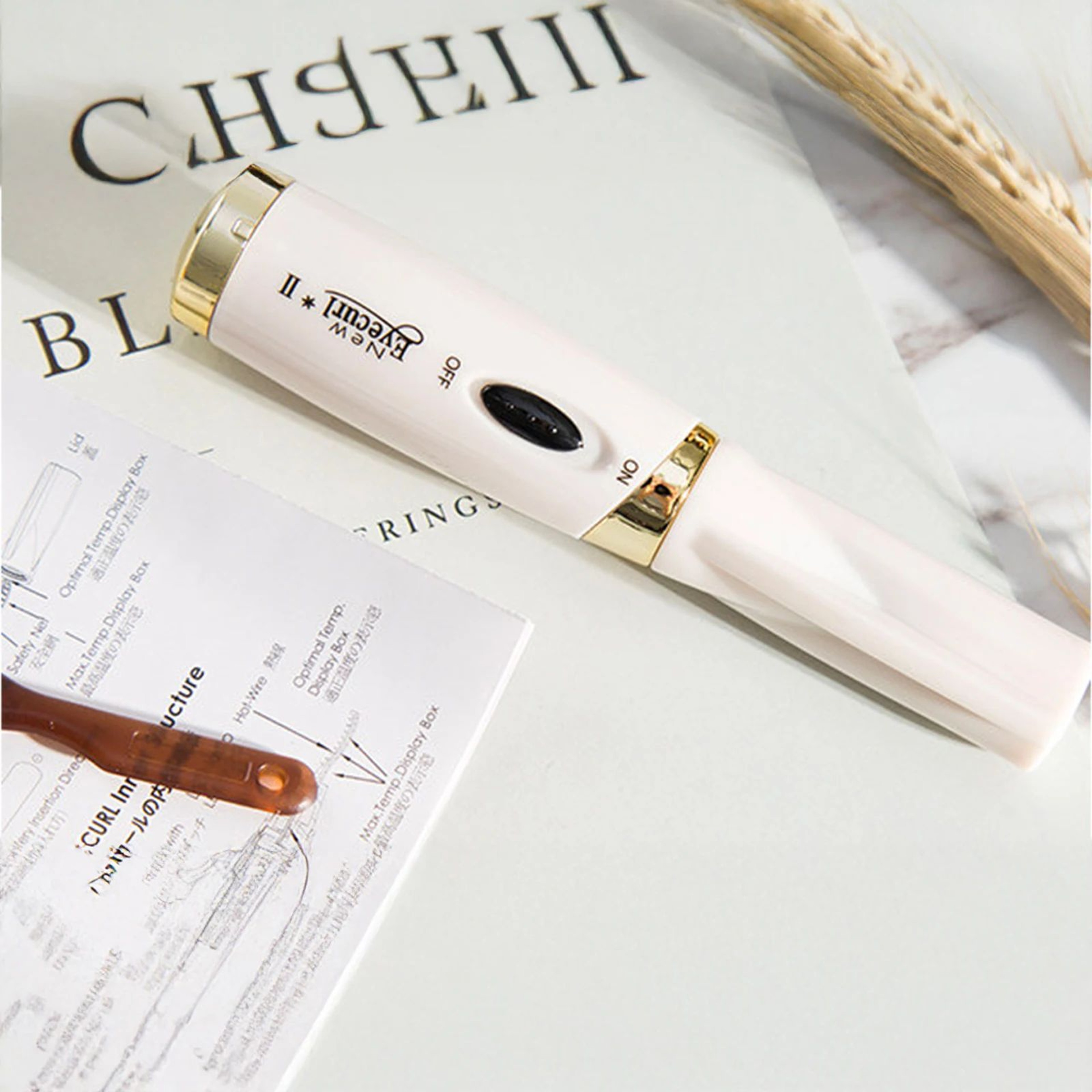Mini Heated Eyelash Curler  Electric Quick Heating Lash Lifter For Natural  False Lashes Portable B 1