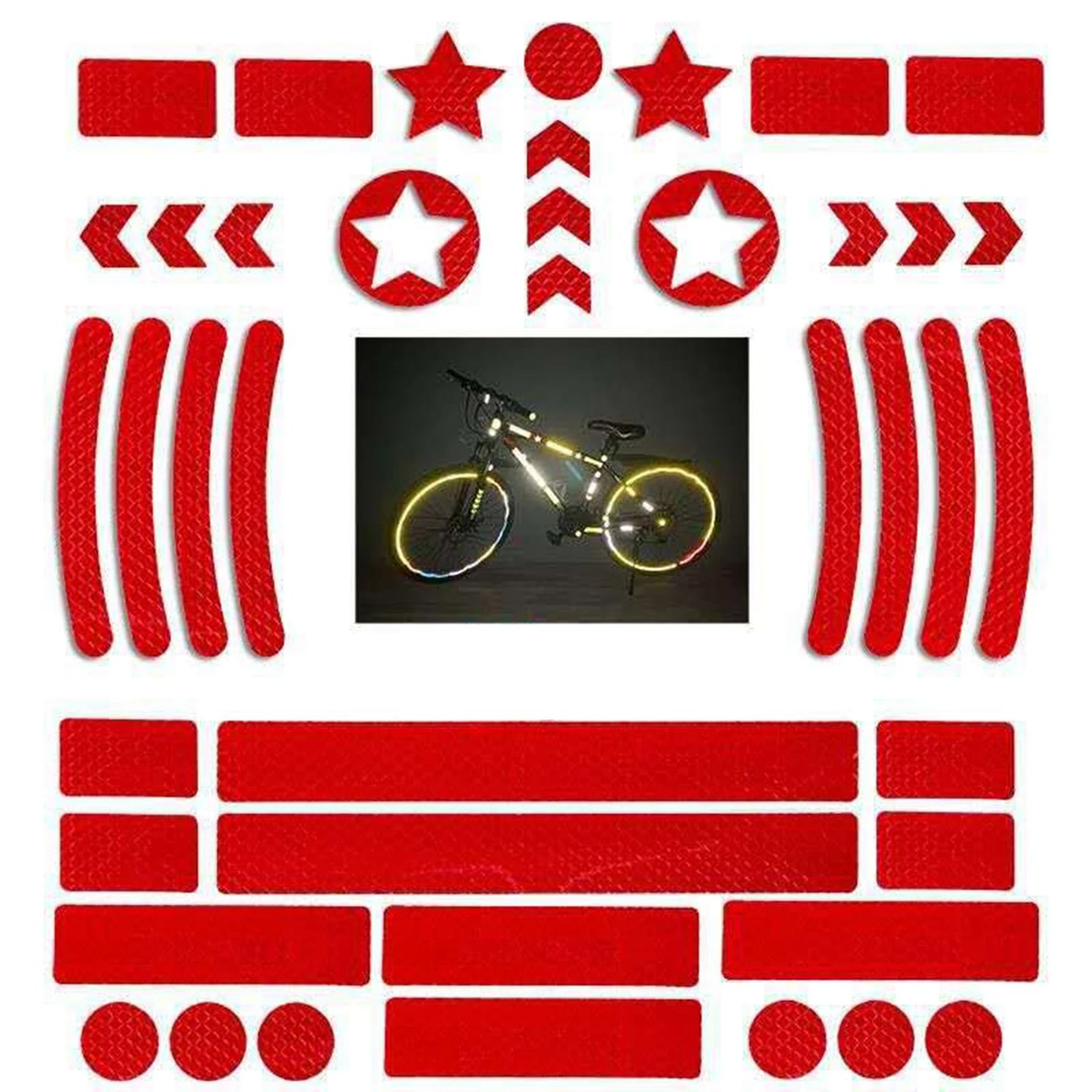 Fluorescent Reflective Warning Tape  Adhesive AntiCollision Safety Stickers For Car Bike Stairs Wal 8
