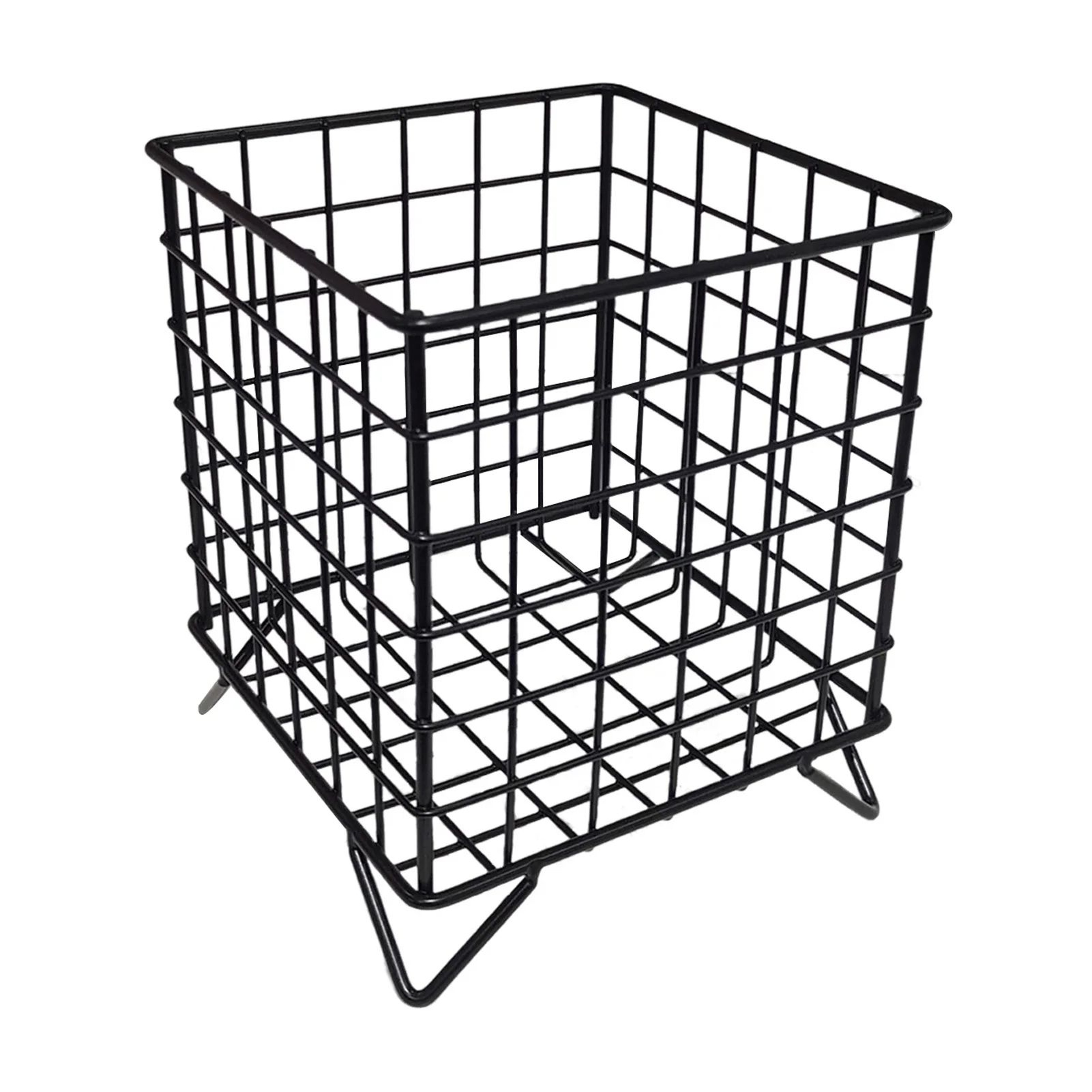 Farmhouse Iron Storage Basket  Multifunctional Metal Organizer For Kitchen Seasonings Snacks Toilet 4