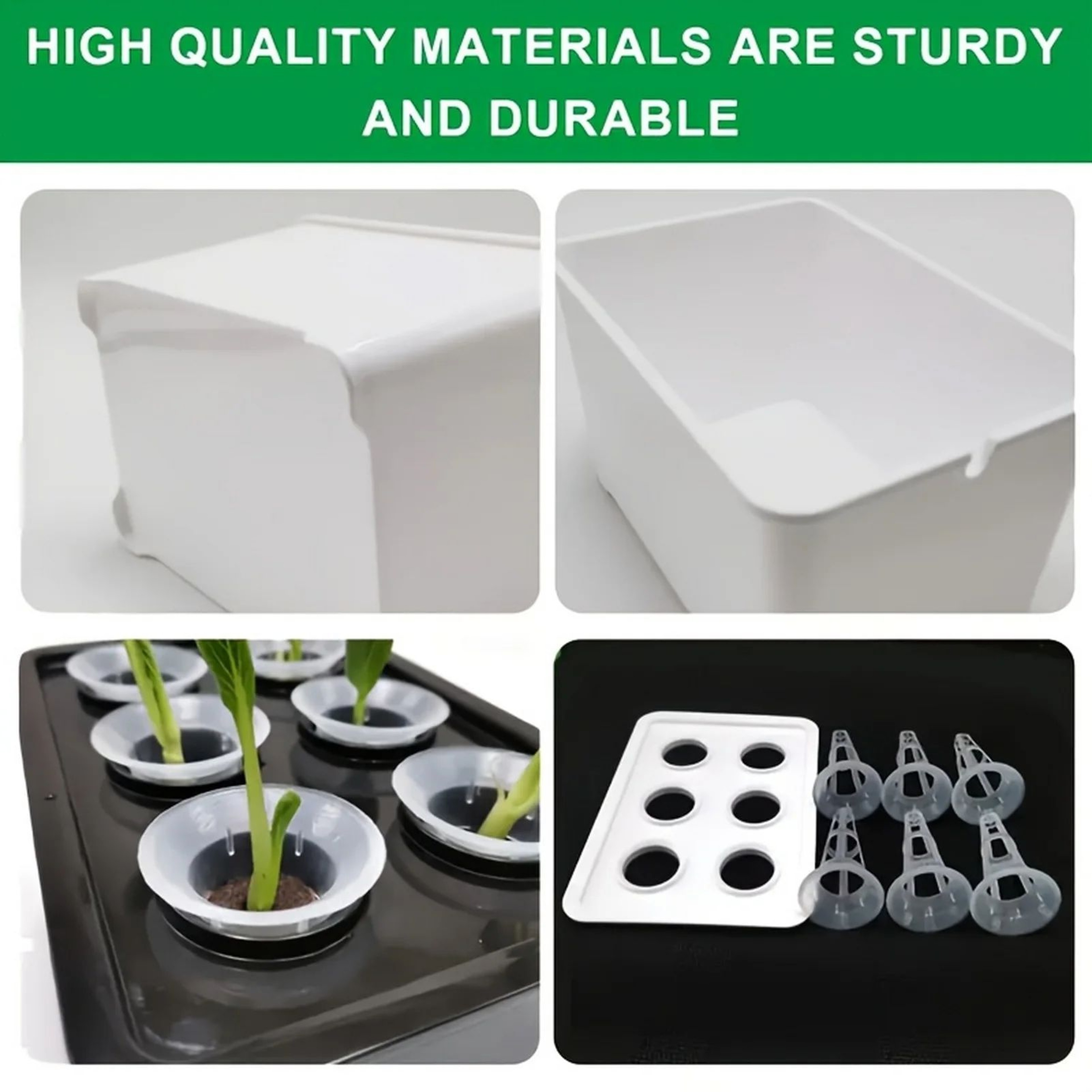 Hydroponic Grower Box With Seedling Cups  Mini SelfWatering Indoor Herb Garden Container For DIY Sm 3
