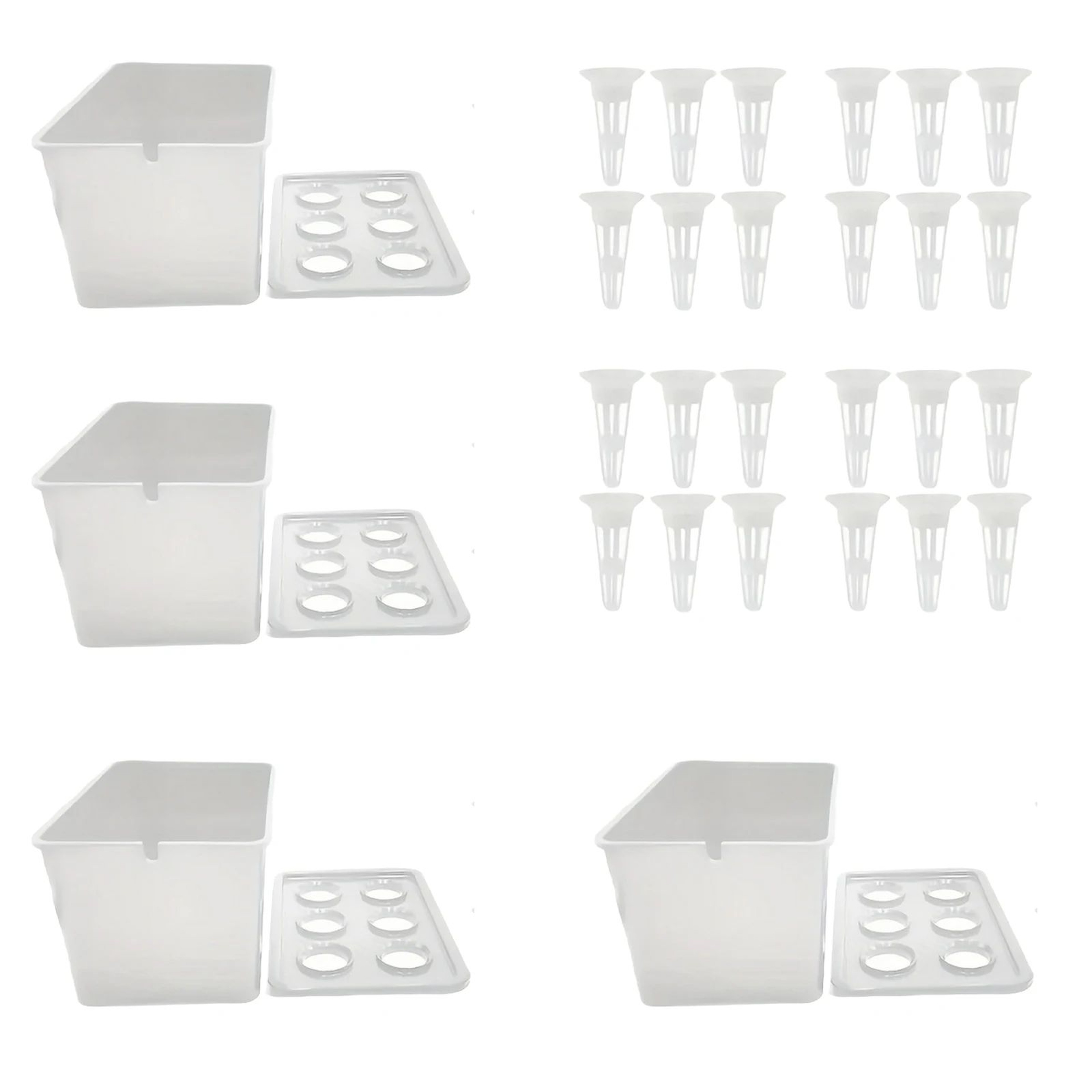 Hydroponic Grower Box With Seedling Cups  Mini SelfWatering Indoor Herb Garden Container For DIY Sm 8