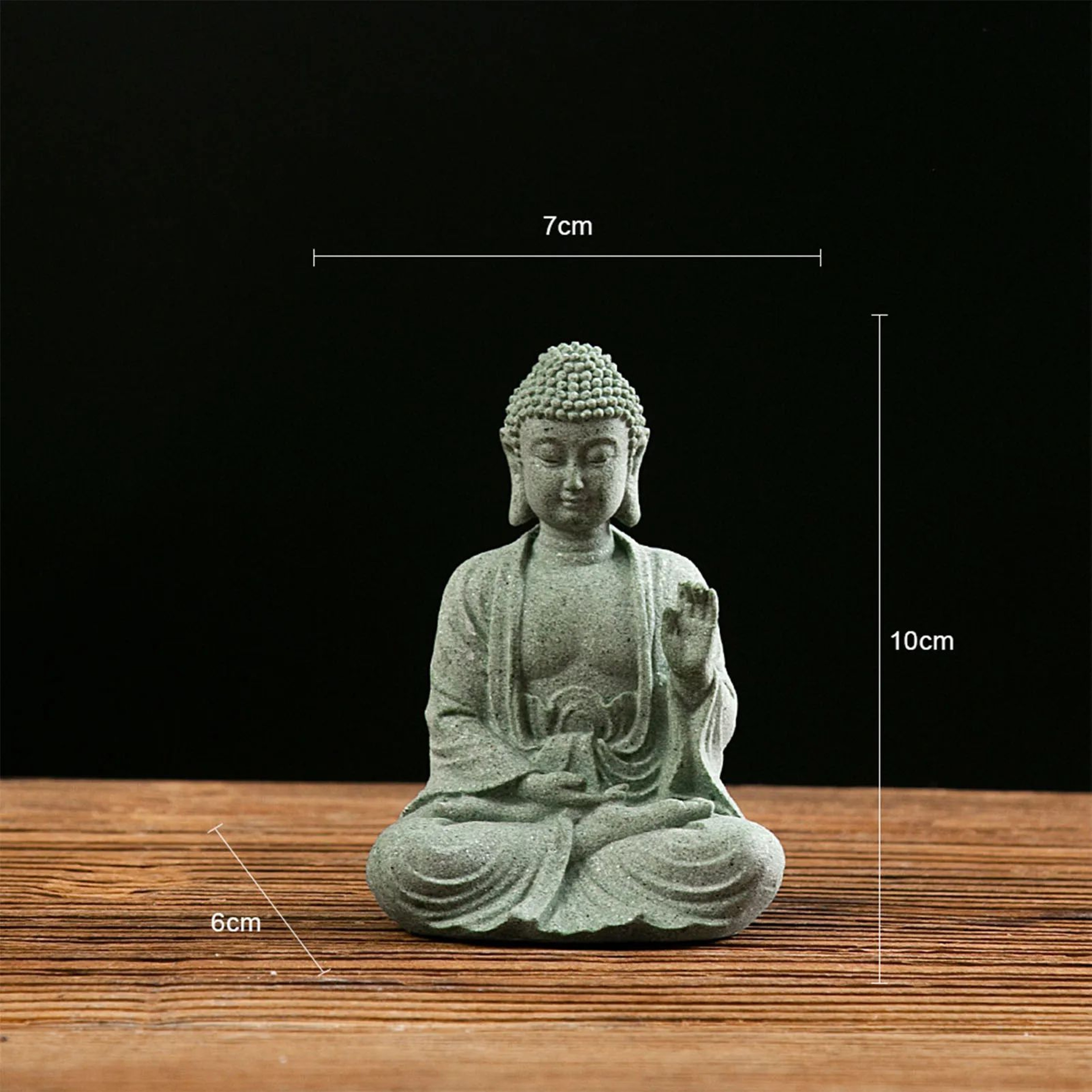 Meditating Buddha Stone Statue  Calm Tabletop Sculpture For Peaceful Home Decor Mindful Spaces And  5