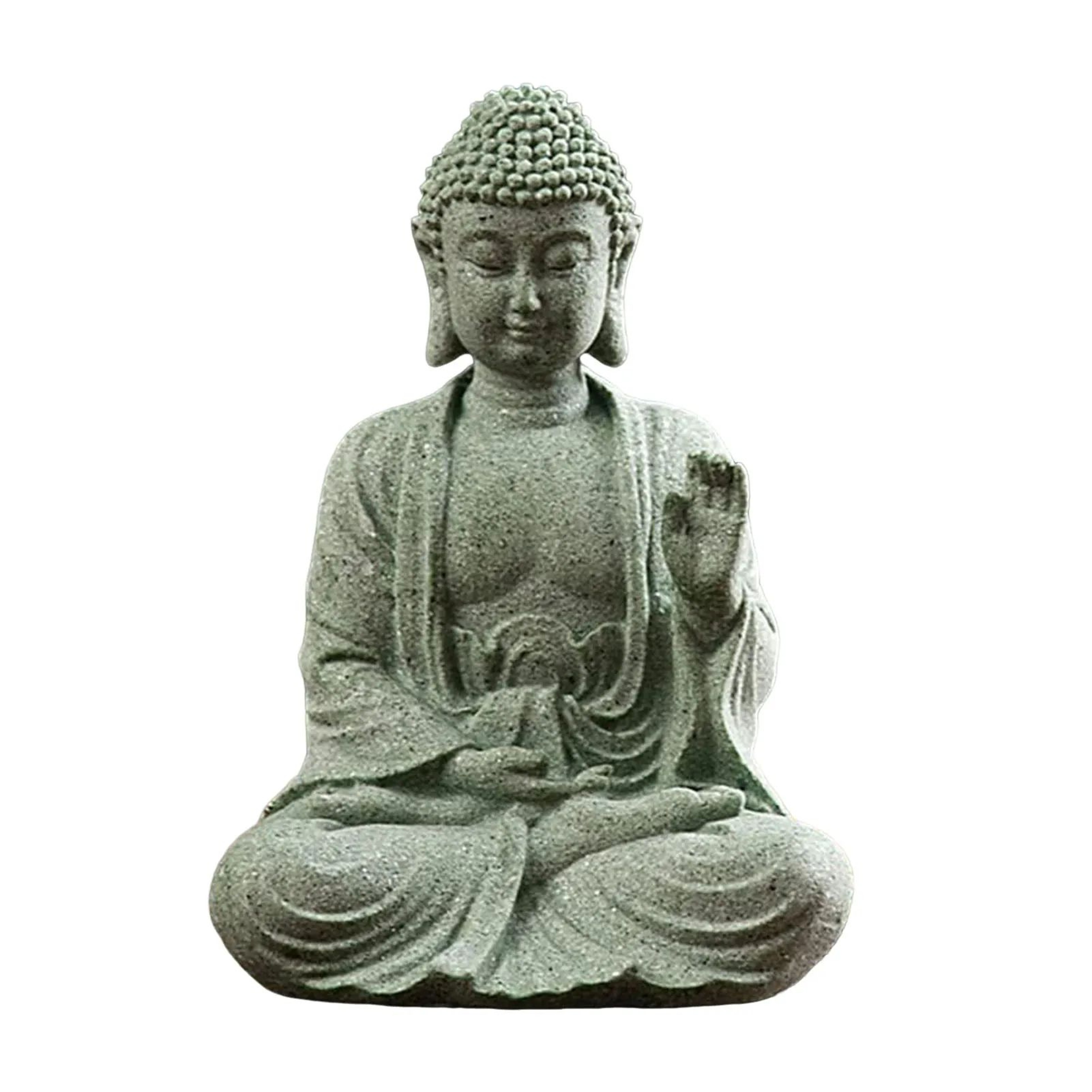 Meditating Buddha Stone Statue  Calm Tabletop Sculpture For Peaceful Home Decor Mindful Spaces And  7