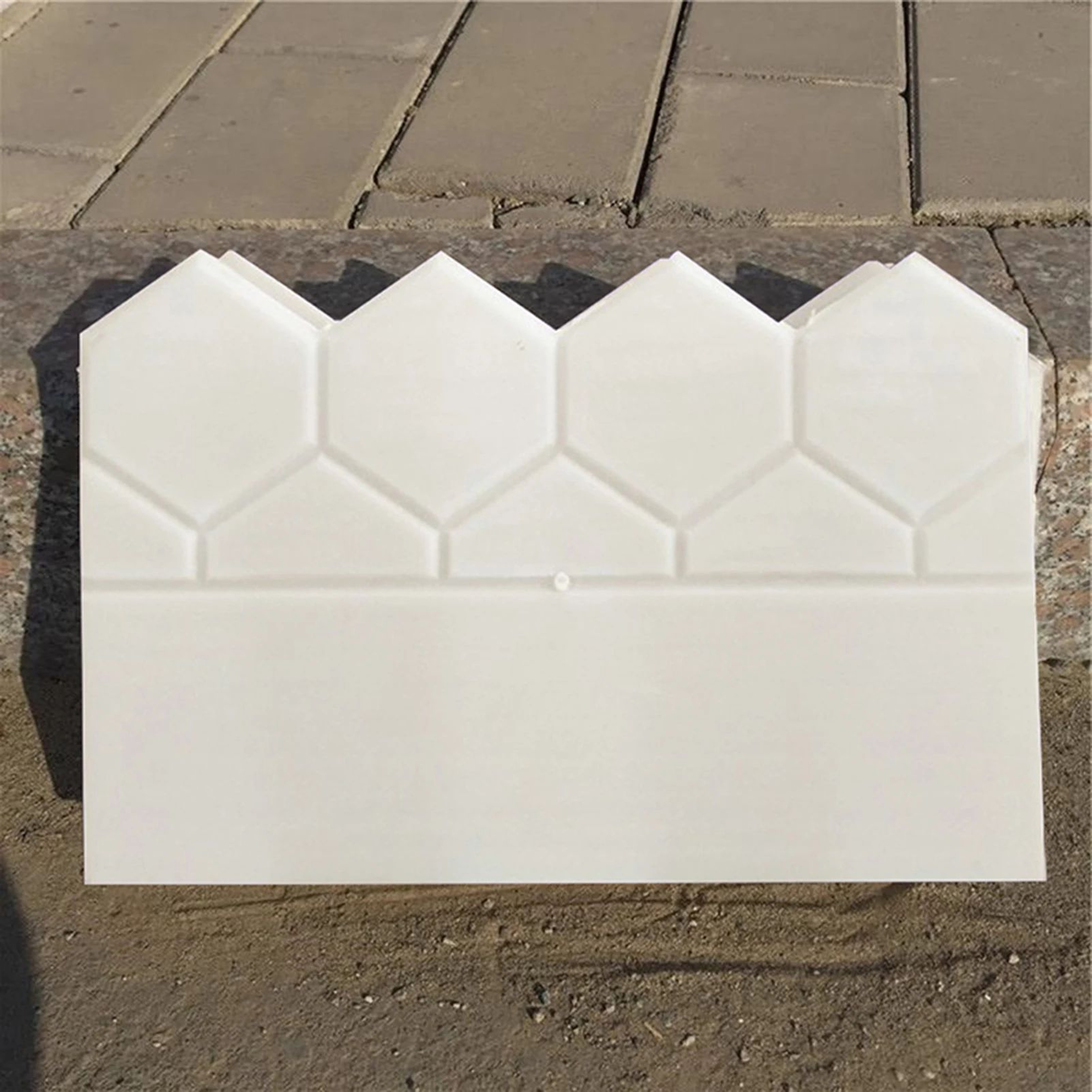 Garden Edging Concrete Mold  Reusable Plastic DIY Border Form For Neat Flower Beds Walkways Yard An 2