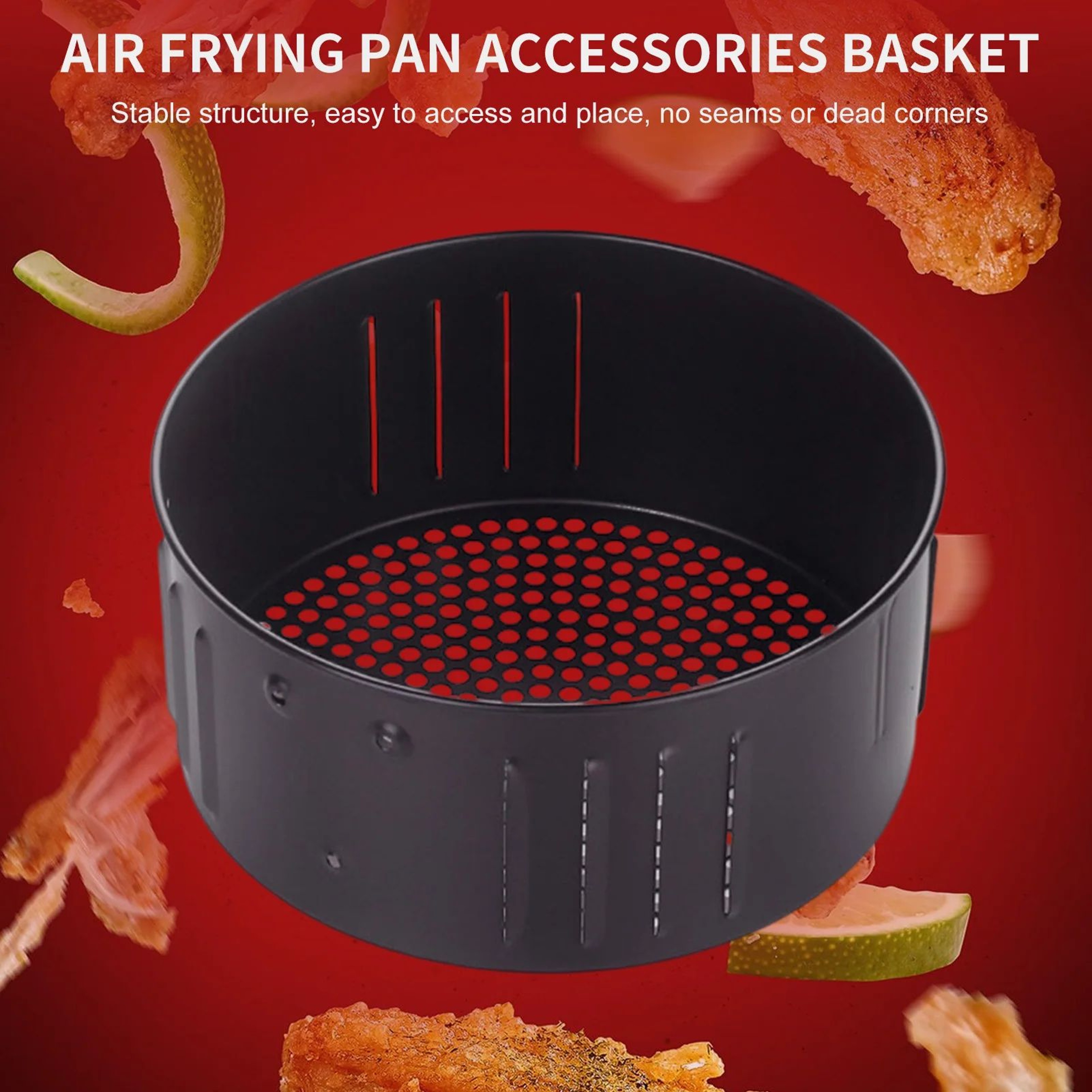 Air Fryer Metal Baking Pan  Nonstick DishwasherSafe Cooking Tray For Easy Food Release Fast Cleanup 0