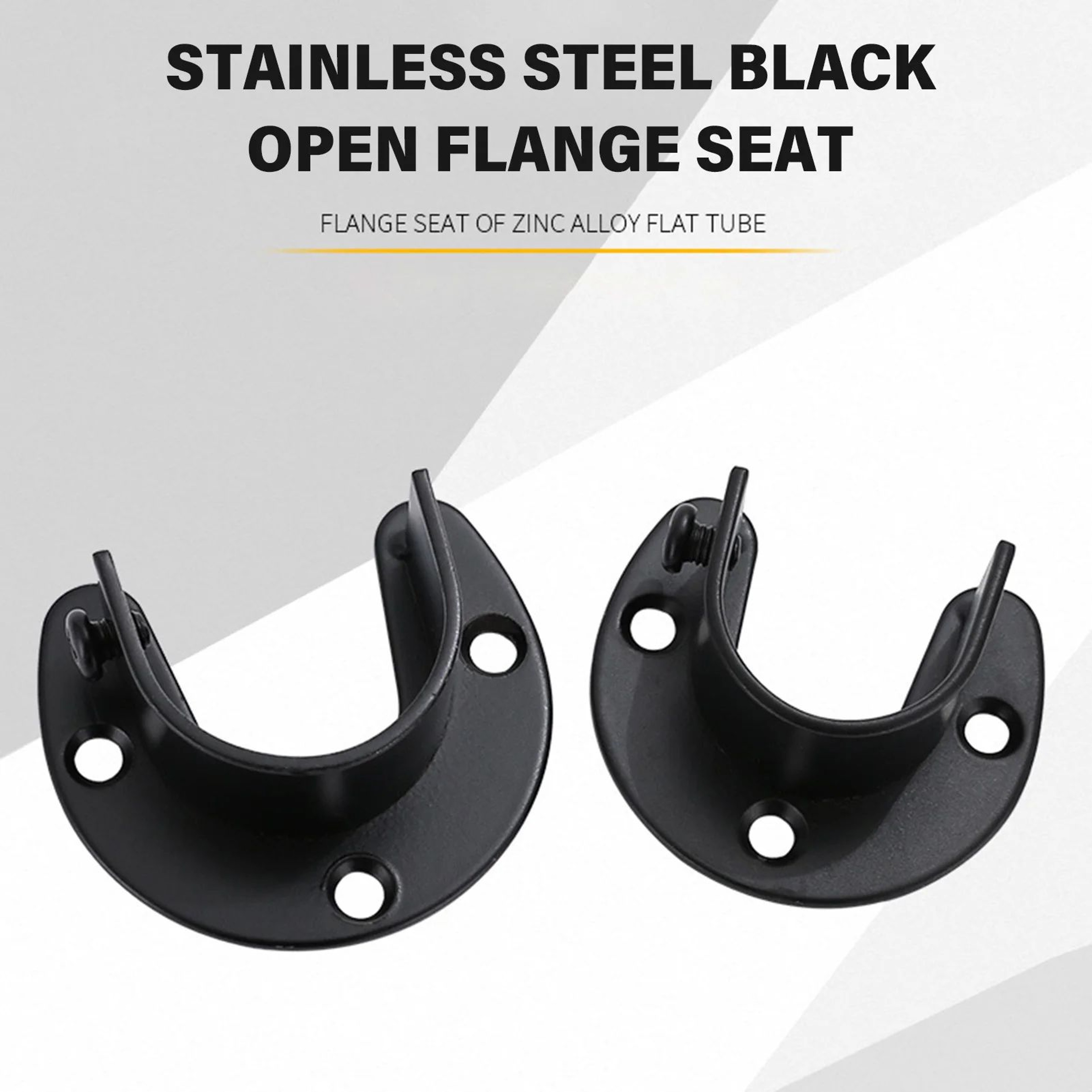 Closet Rod Brackets With Screws  Durable UShaped Alloy End Supports For Secure Wardrobe Rails And N 0