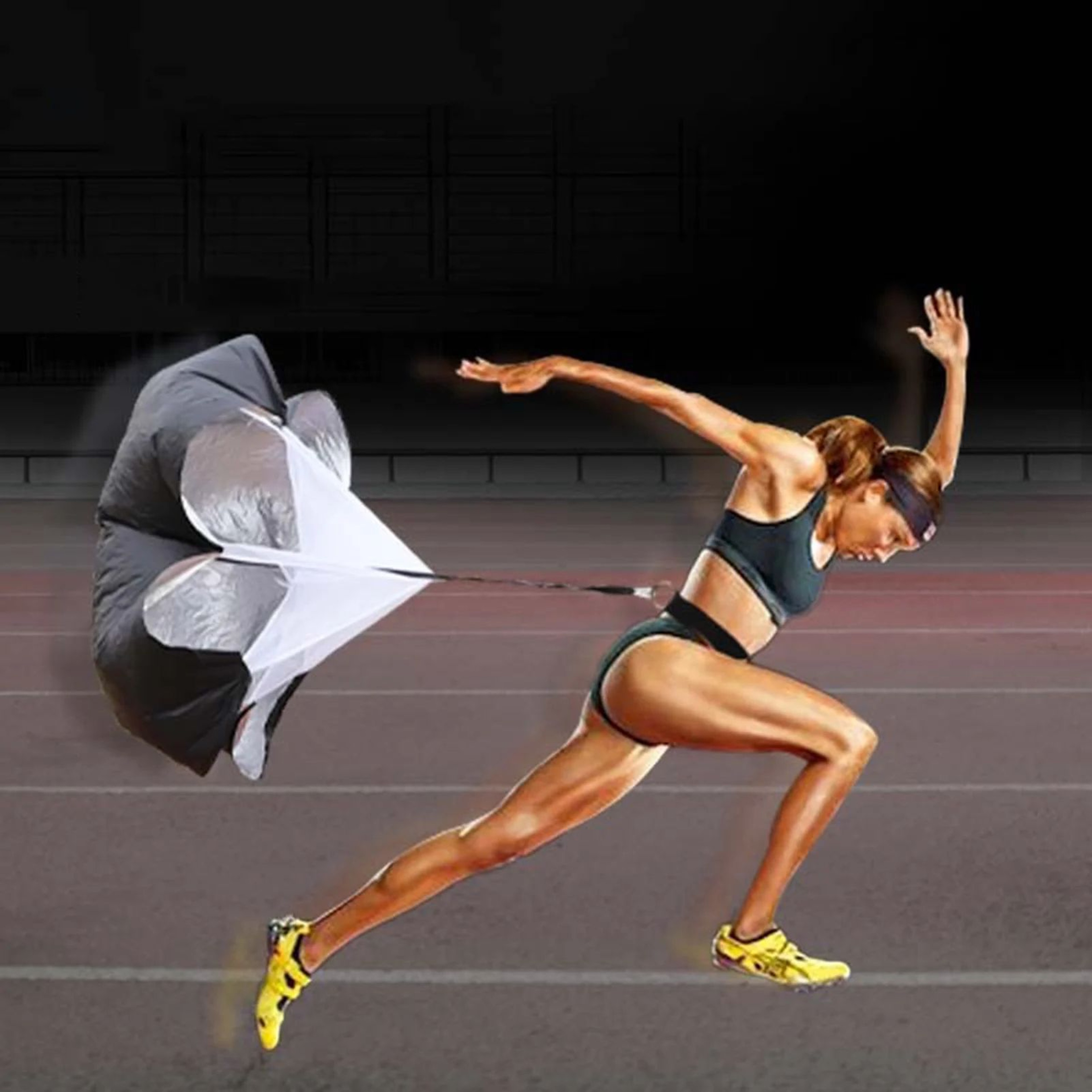 Kids Running Resistance Parachute  Adjustable Nylon Belt Speed Trainer With Bag For Youth Sprinting 1