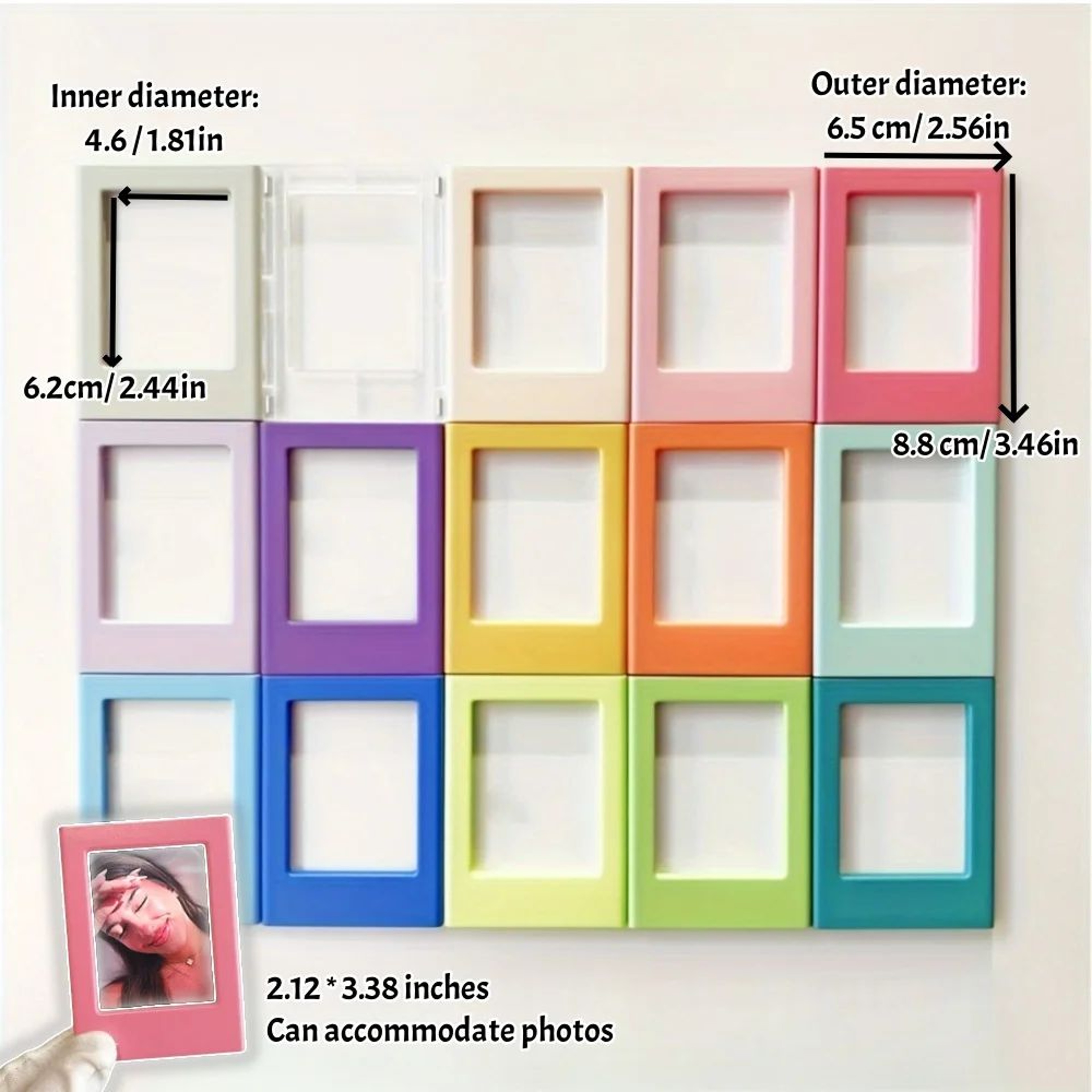 Retro Magnetic Photo Frame  3 In Instant Photo Display Holder For Kitchen Decor Family Memories And 5