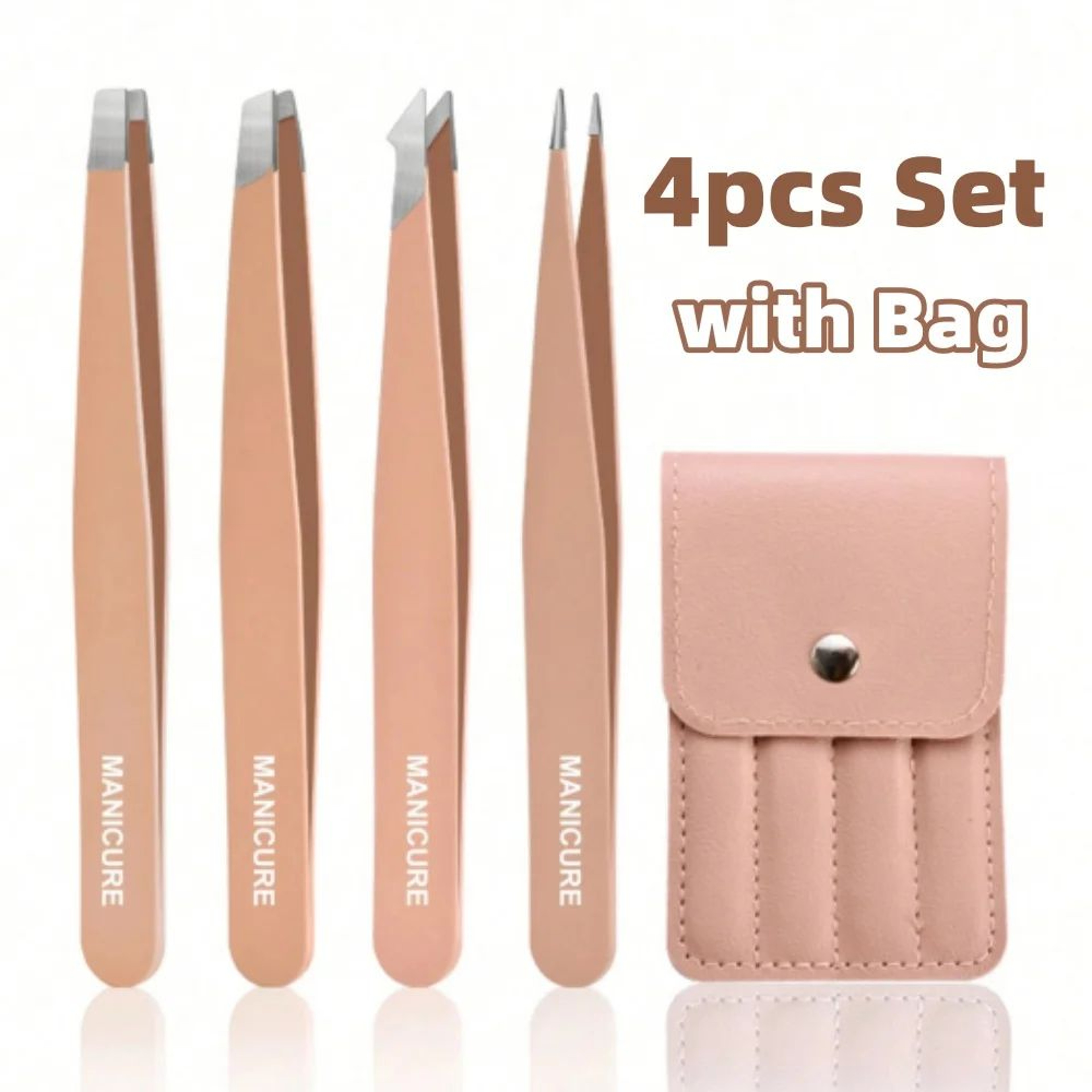 Stainless Steel Eyebrow Tweezer Set  Precision Facial Hair Removal Tools For Neat Brow Shaping And  7