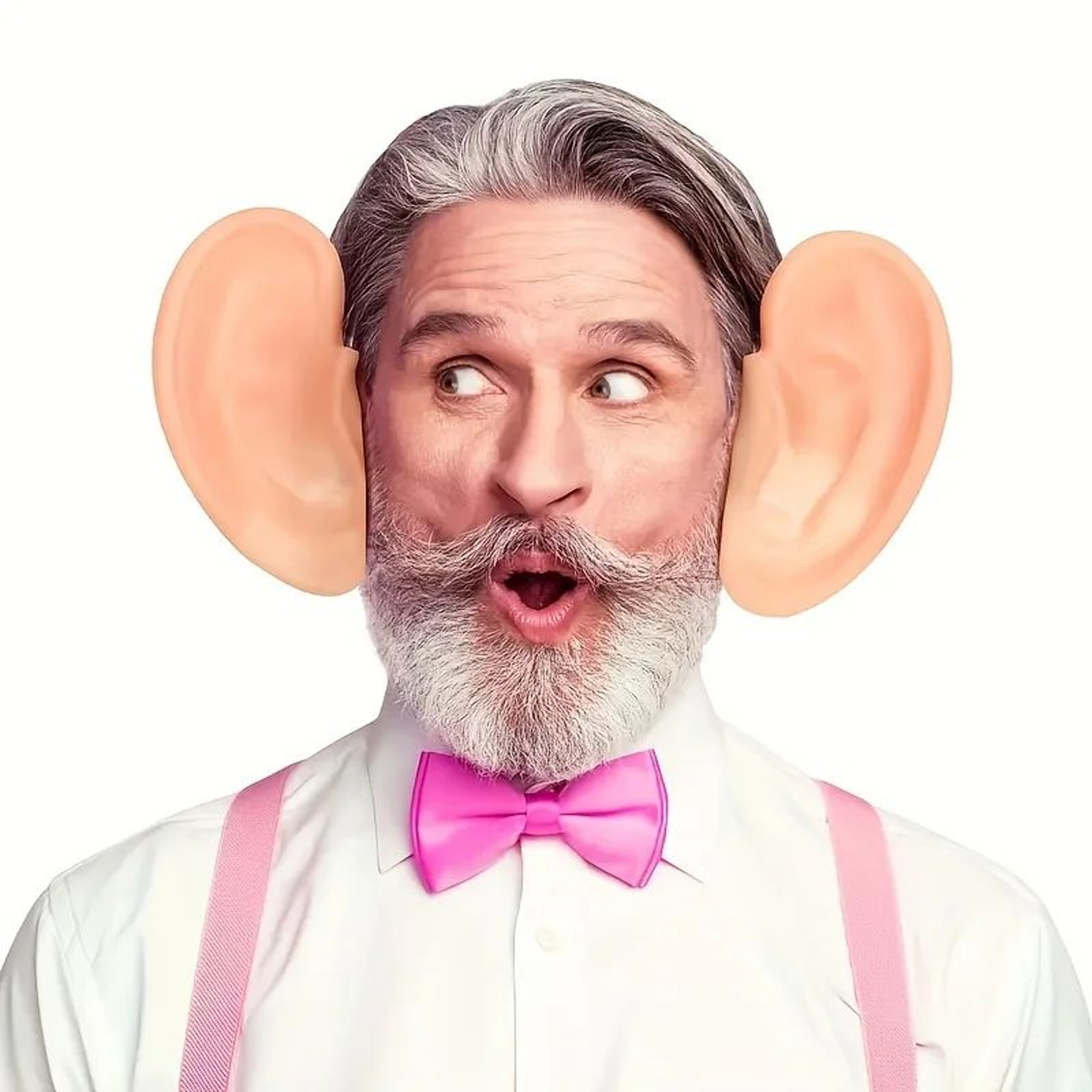 Giant Pig Ear Headband And Nose Set  Funny Animal Costume Accessories For Halloween Parties Cosplay 1