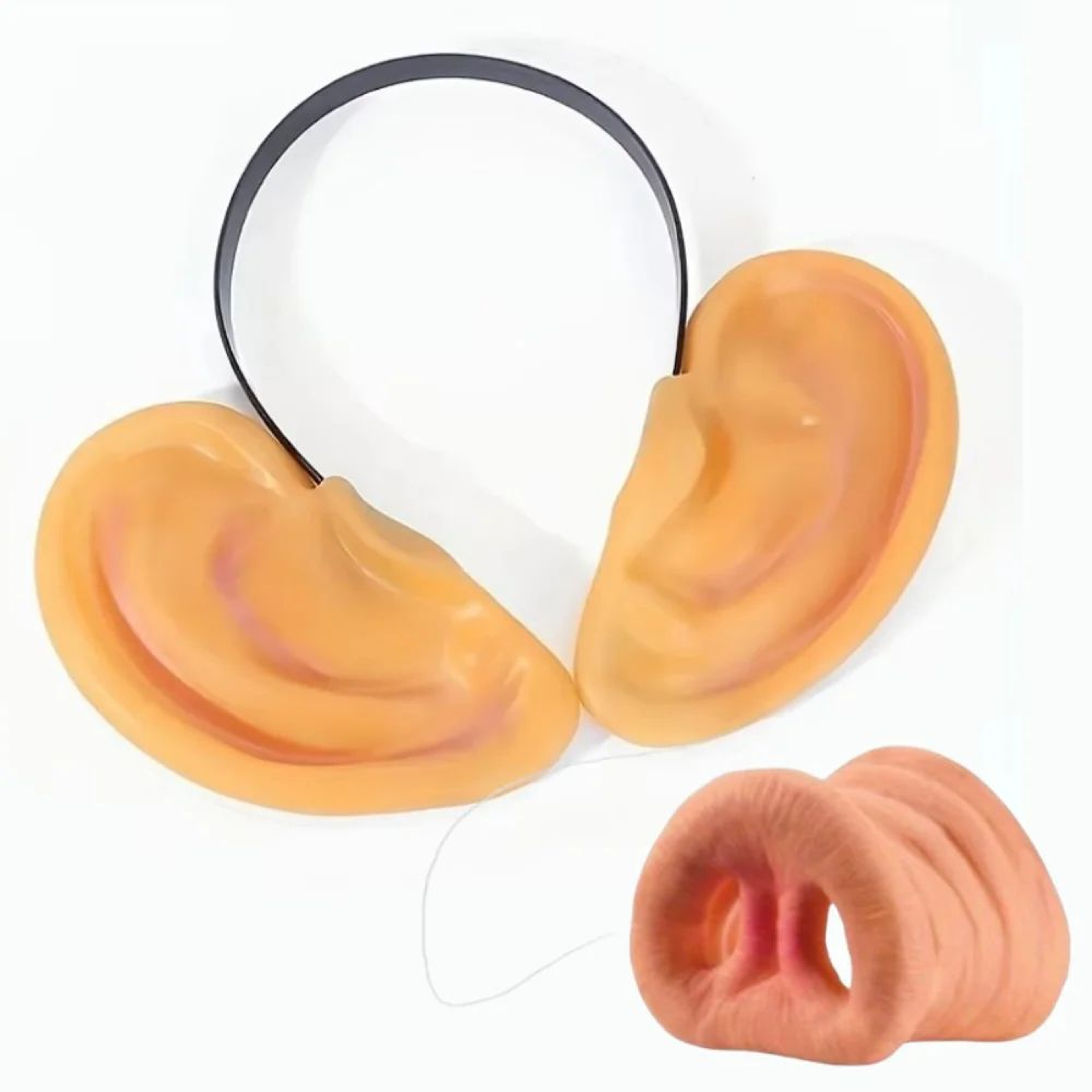 Giant Pig Ear Headband And Nose Set  Funny Animal Costume Accessories For Halloween Parties Cosplay 7