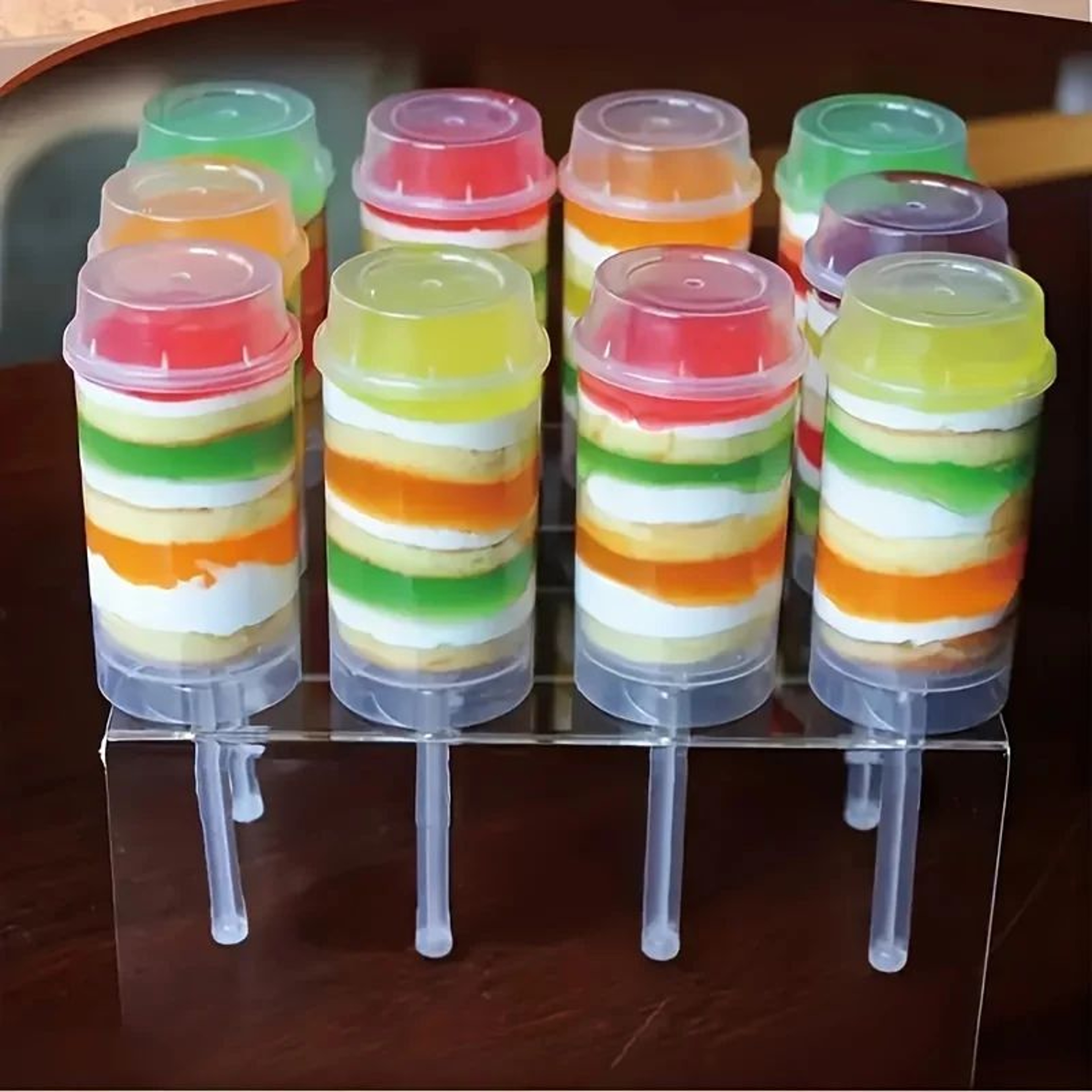 Push Pop Cake Shooters With Lids  30 Clear Plastic PushUp Dessert Containers For Layered Cake Ice C 2