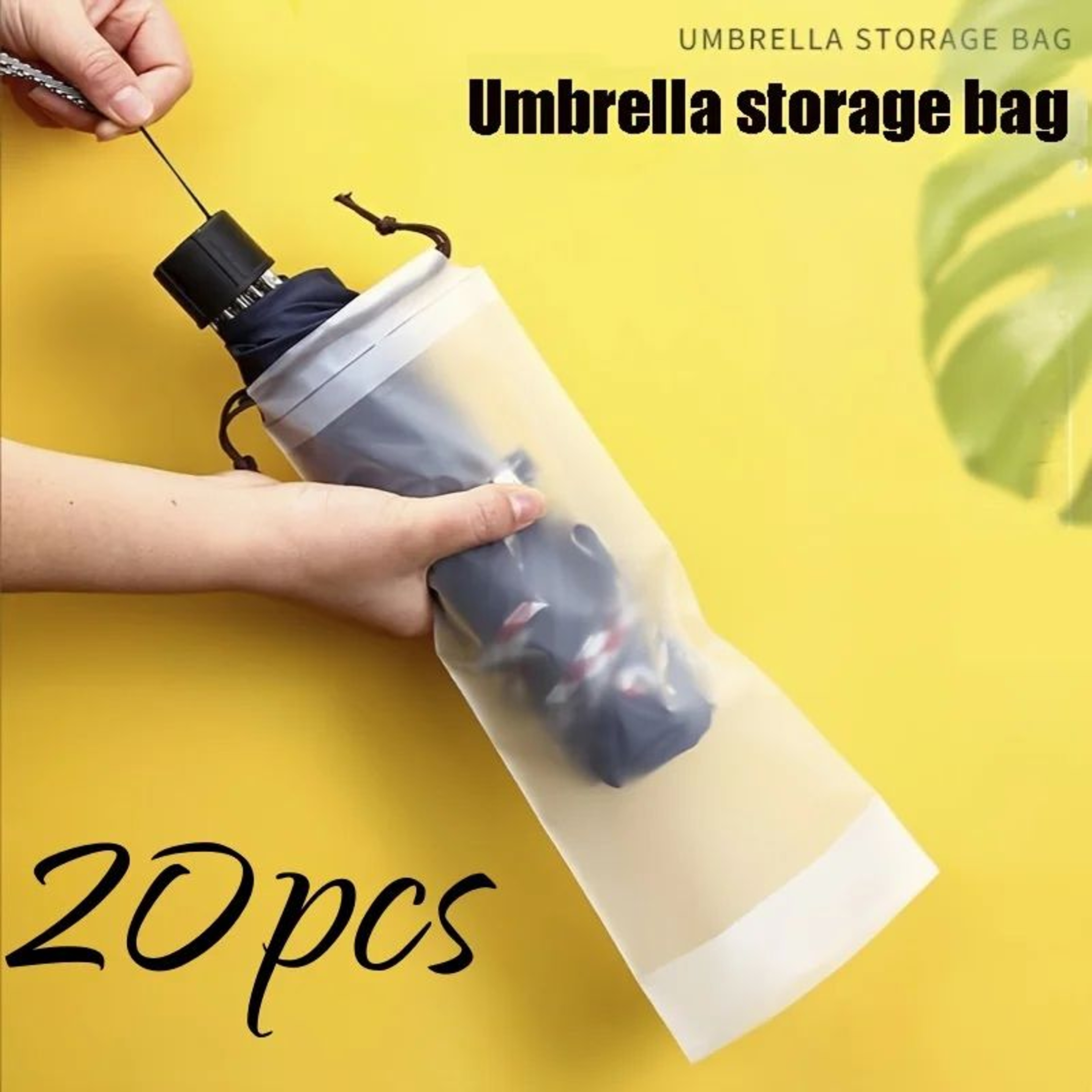 Waterproof Umbrella Storage Bags  Translucent Drawstring Pouches For Neat Home Storage Travel And S 2