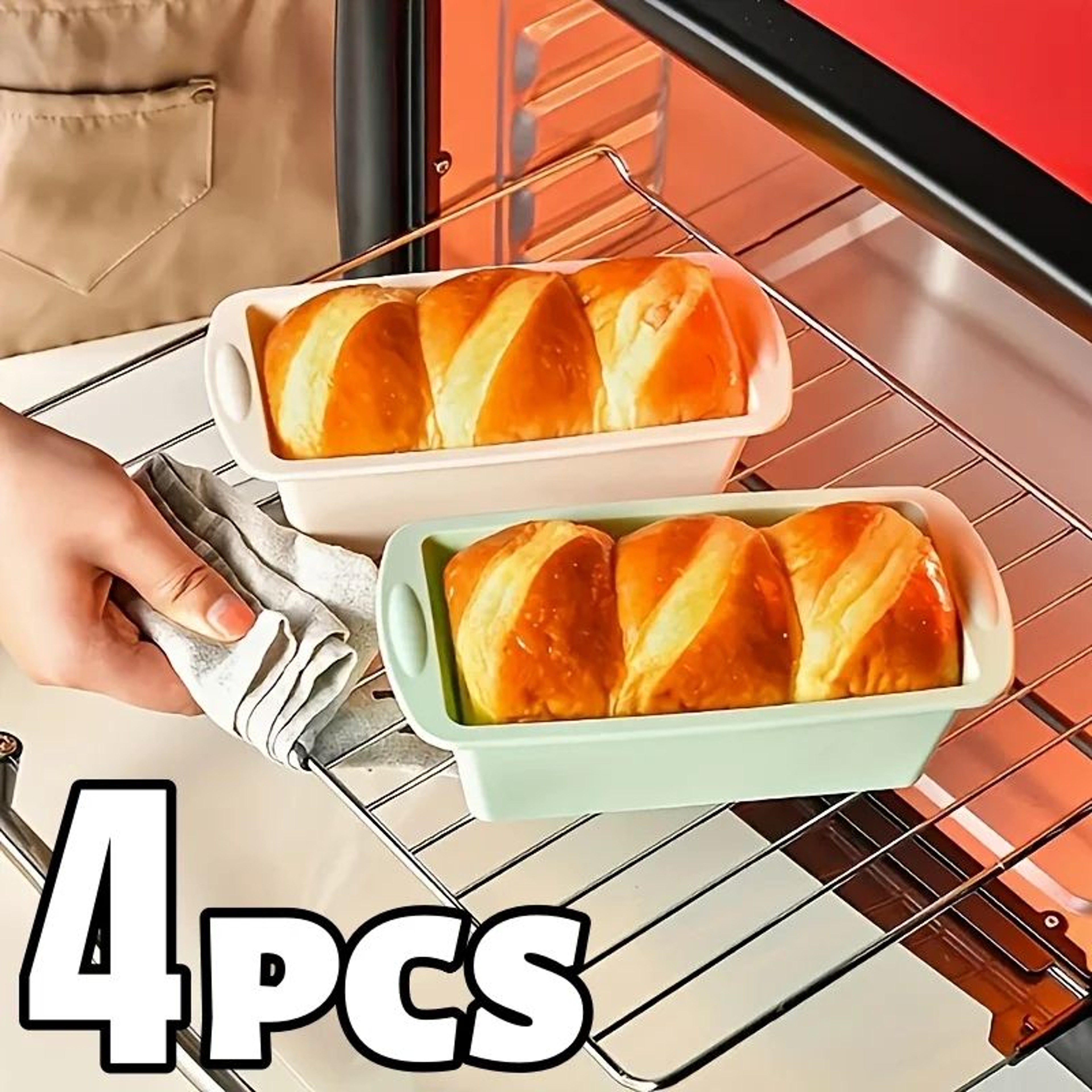 Nonstick Silicone Loaf Pan  Flexible BPAFree Loaf Baking Mold For Easy Release Of Homemade Bread Ca 1