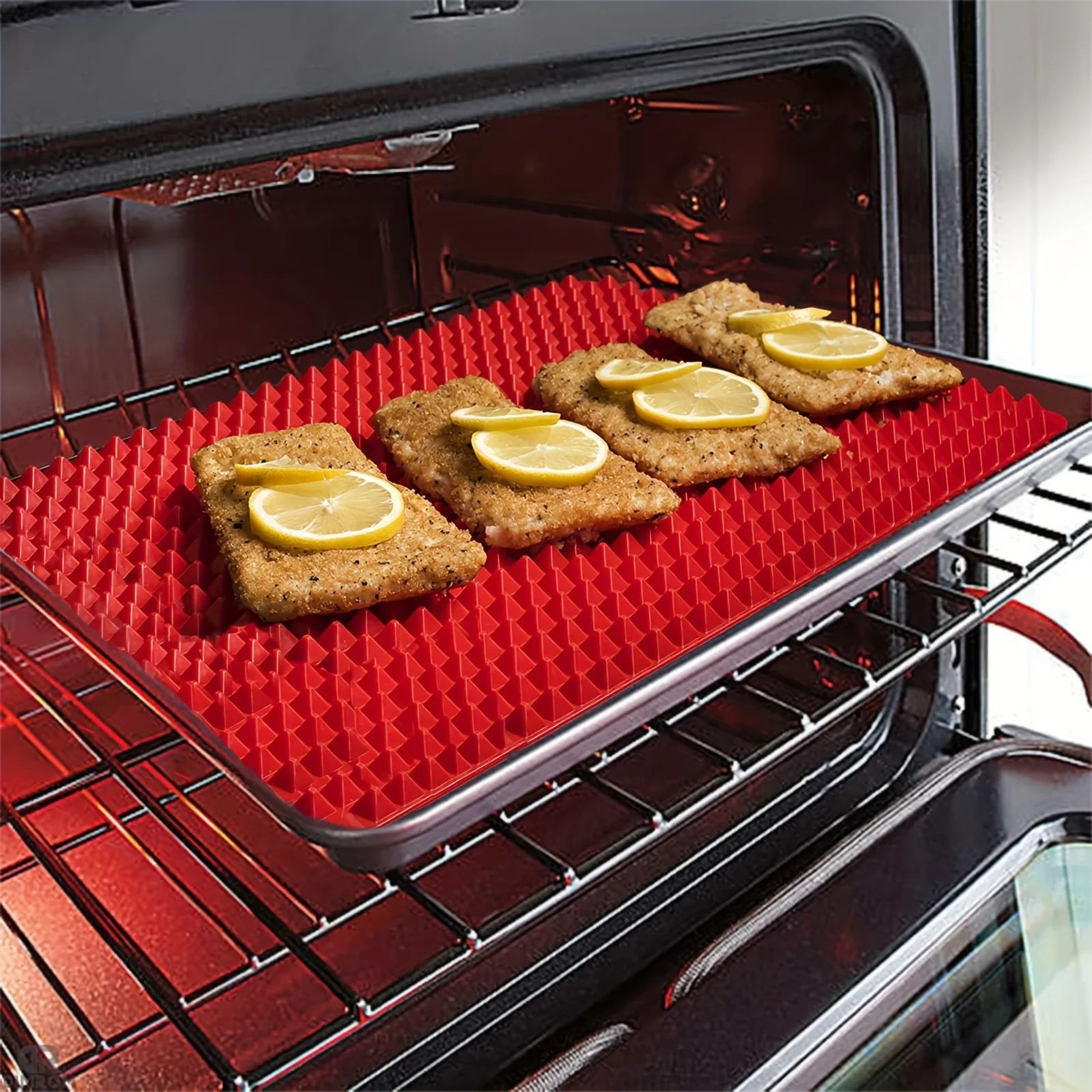 Pyramid Silicone Baking Mat  16 X 11 In Nonstick BPAFree Roasting Liner For Easy Cleanup Oven Meals 1