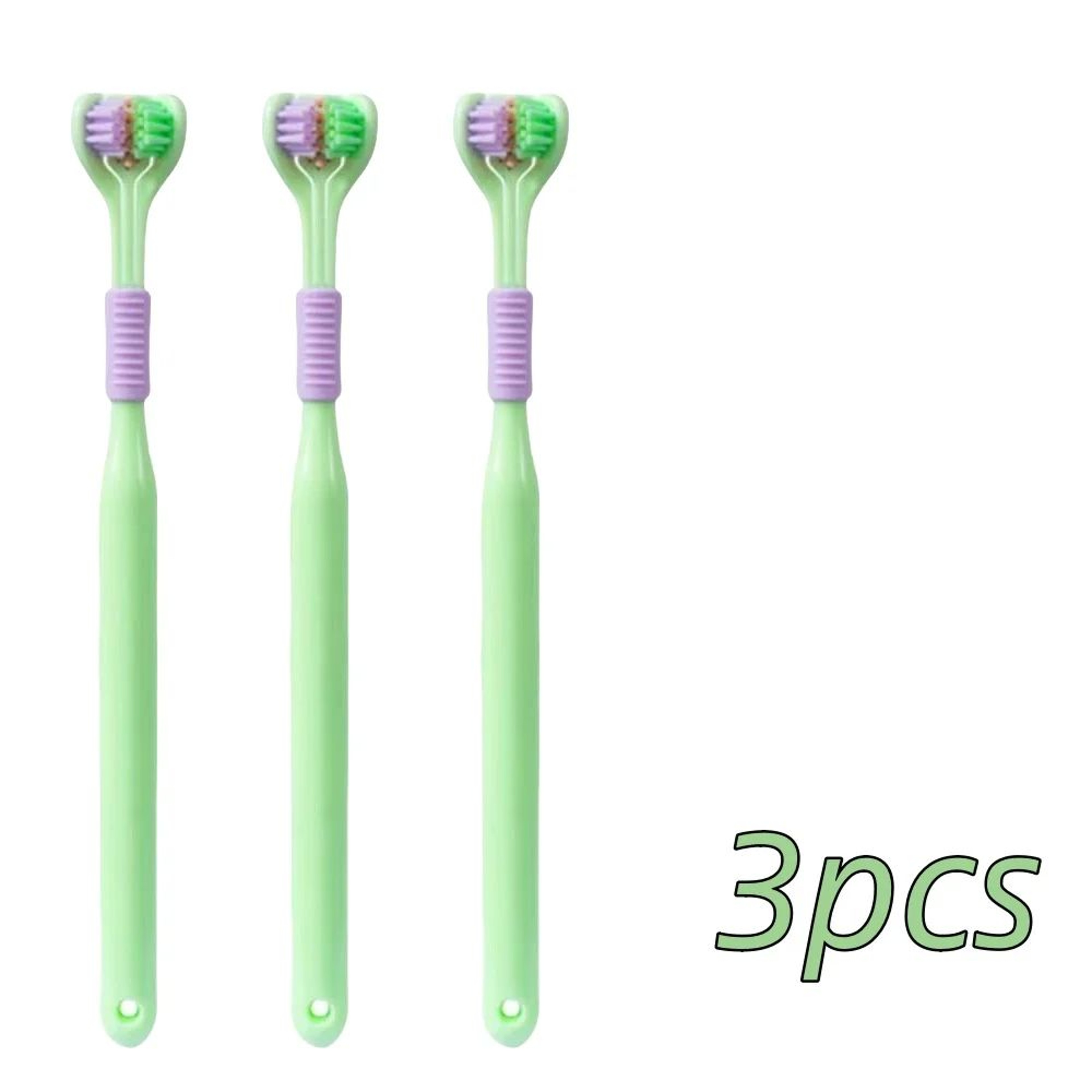Soft Bristle ThreeSided Toothbrush  Adult Oral Care Brush For Gentle Cleaning And Convenient Daily  10