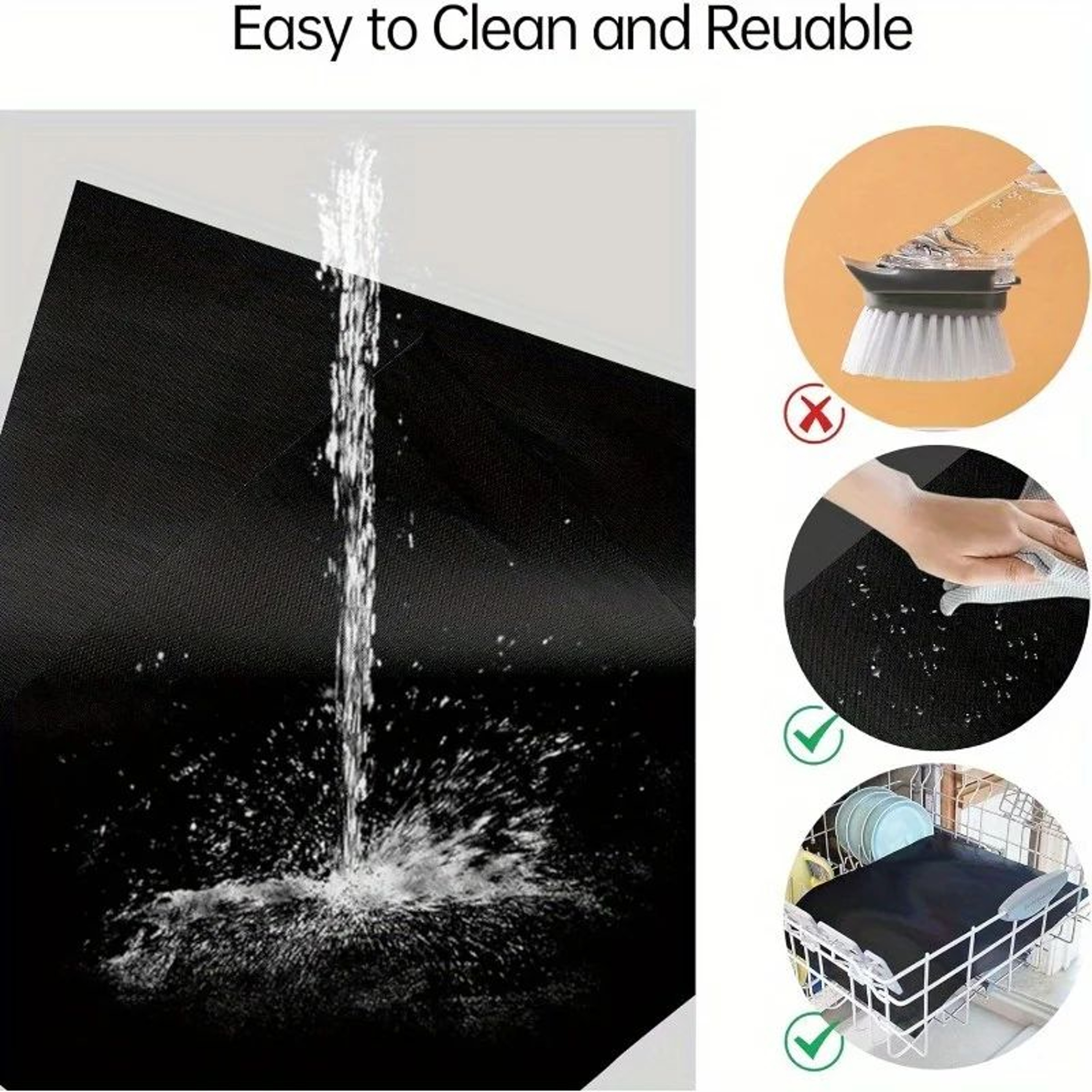 Nonstick Oven Liner Mats  2Pack 16 X 13 In HeavyDuty BPA And PFOAFree Sheets For Catching Spills An 2