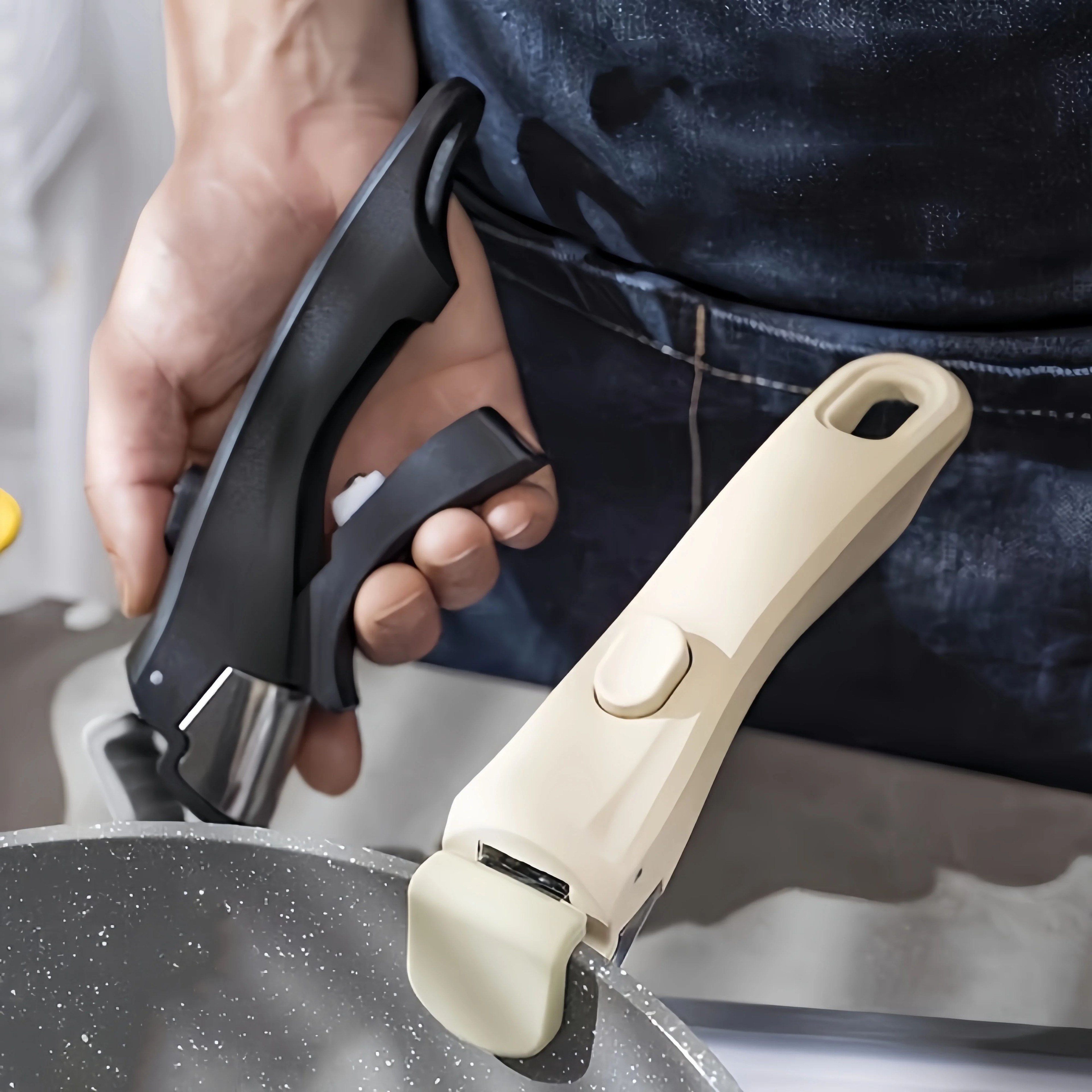 Detachable Pot Handle  Removable Pan Grip And Cookware Lifter Clamp For Comfortable Handling And Ev 0