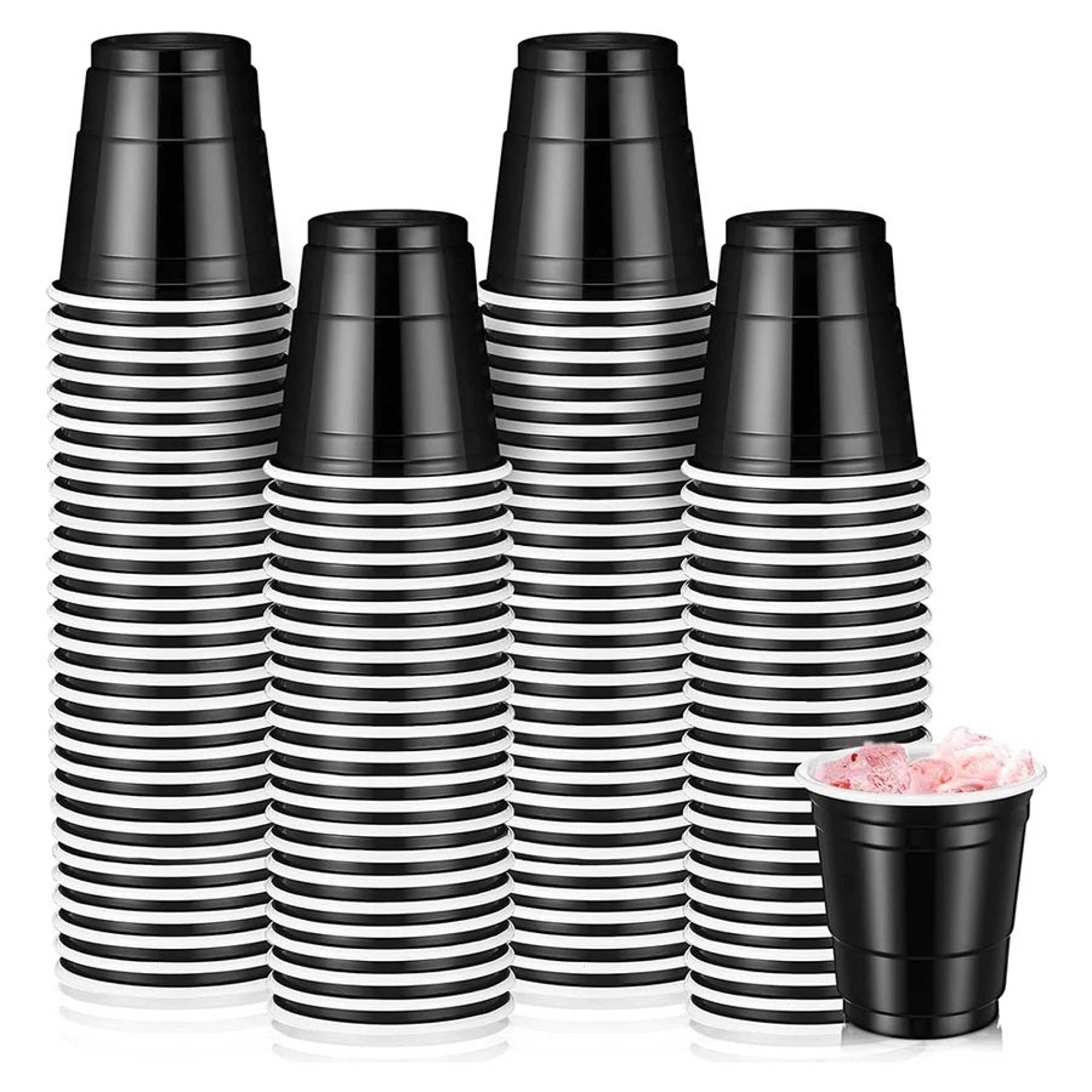 Small Plastic Shot Cups  2 Fl Oz Disposable Tasting Cups For Simple Serving At Weddings Graduations 6