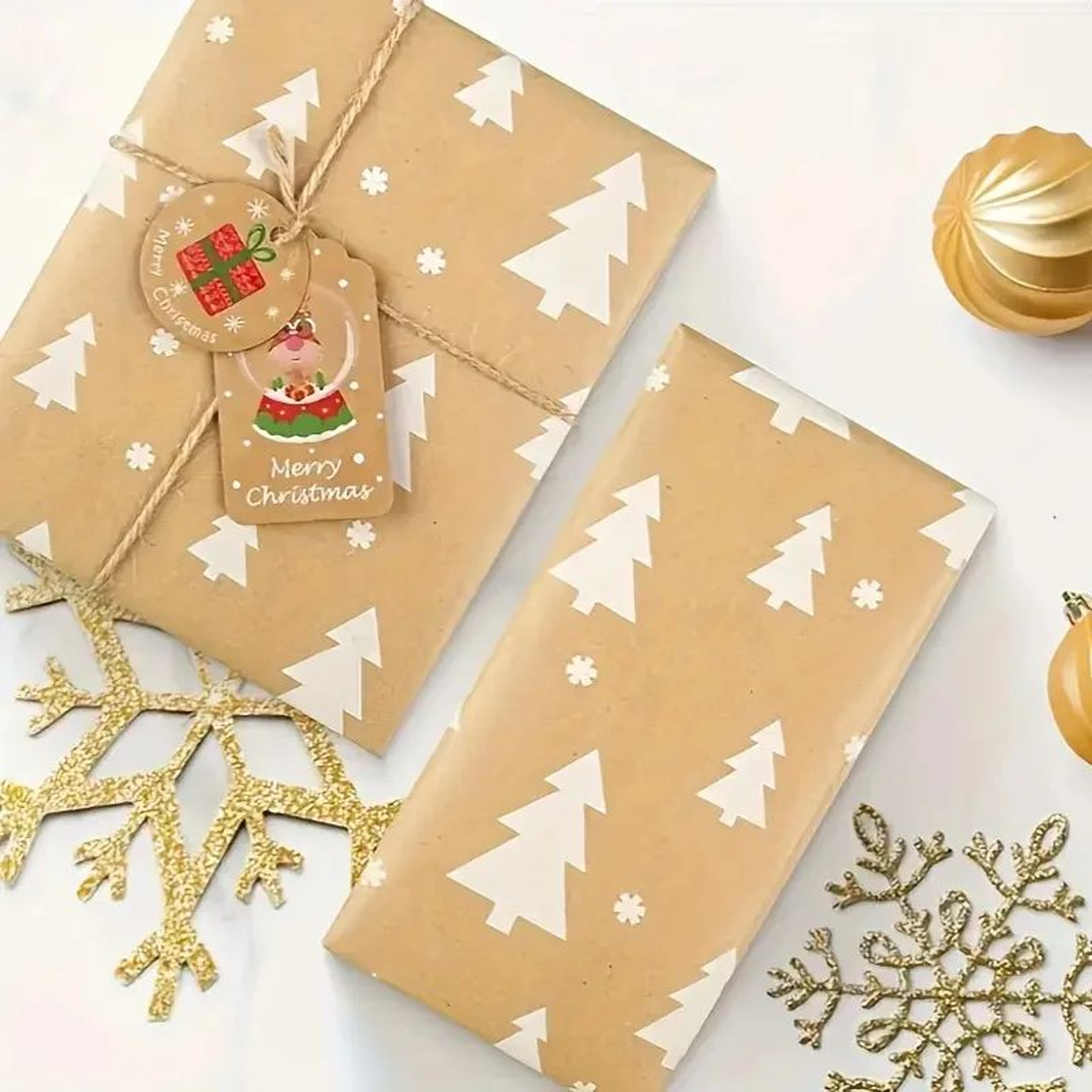 Christmas Gift Wrapping Paper  169 X 590 In Roll With Snowflake And Tree Patterns For Festive Holid 2