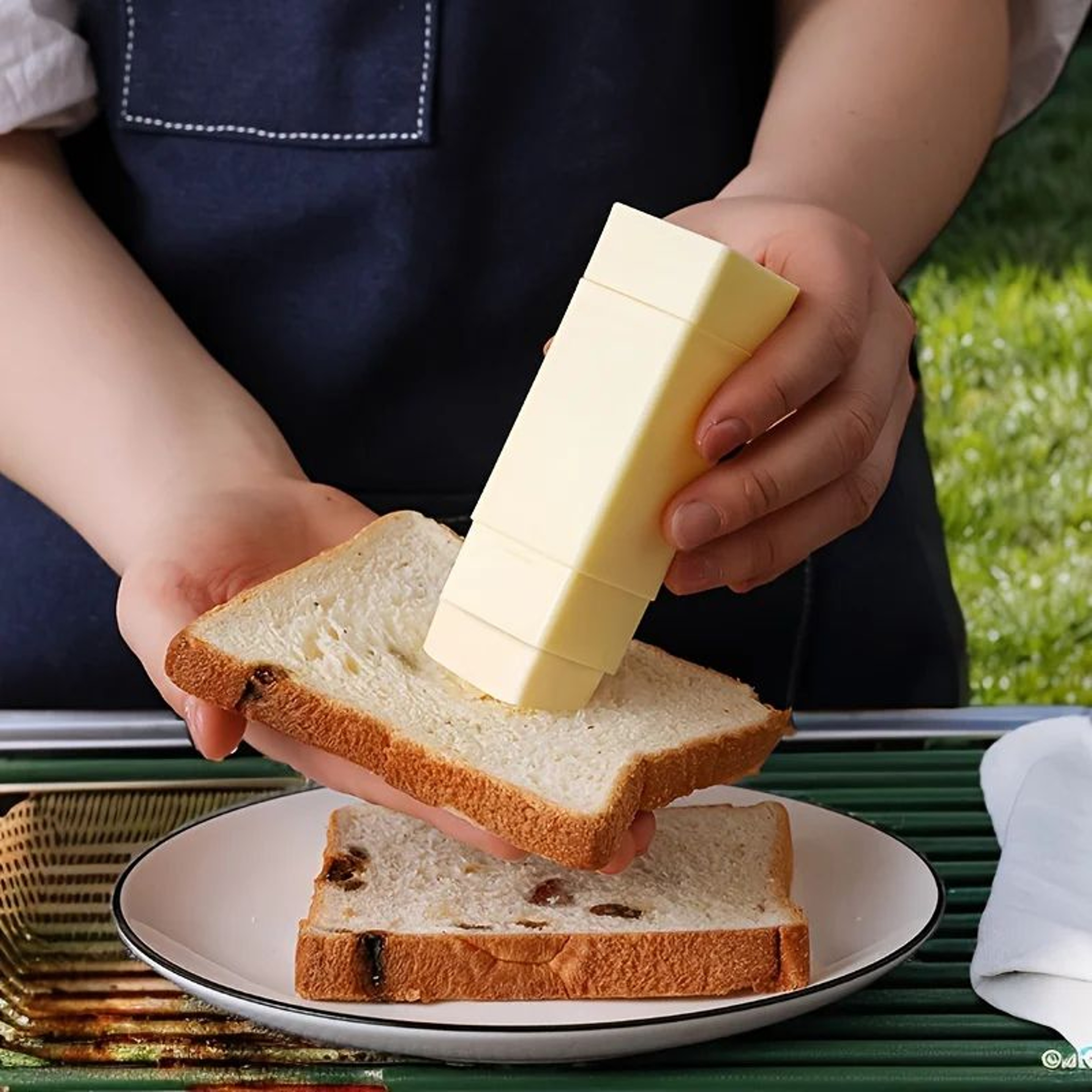 Portable Butter Spreader  OneTouch Plastic Butter Dispenser For Easy Spreading Home Baking Travel A 2