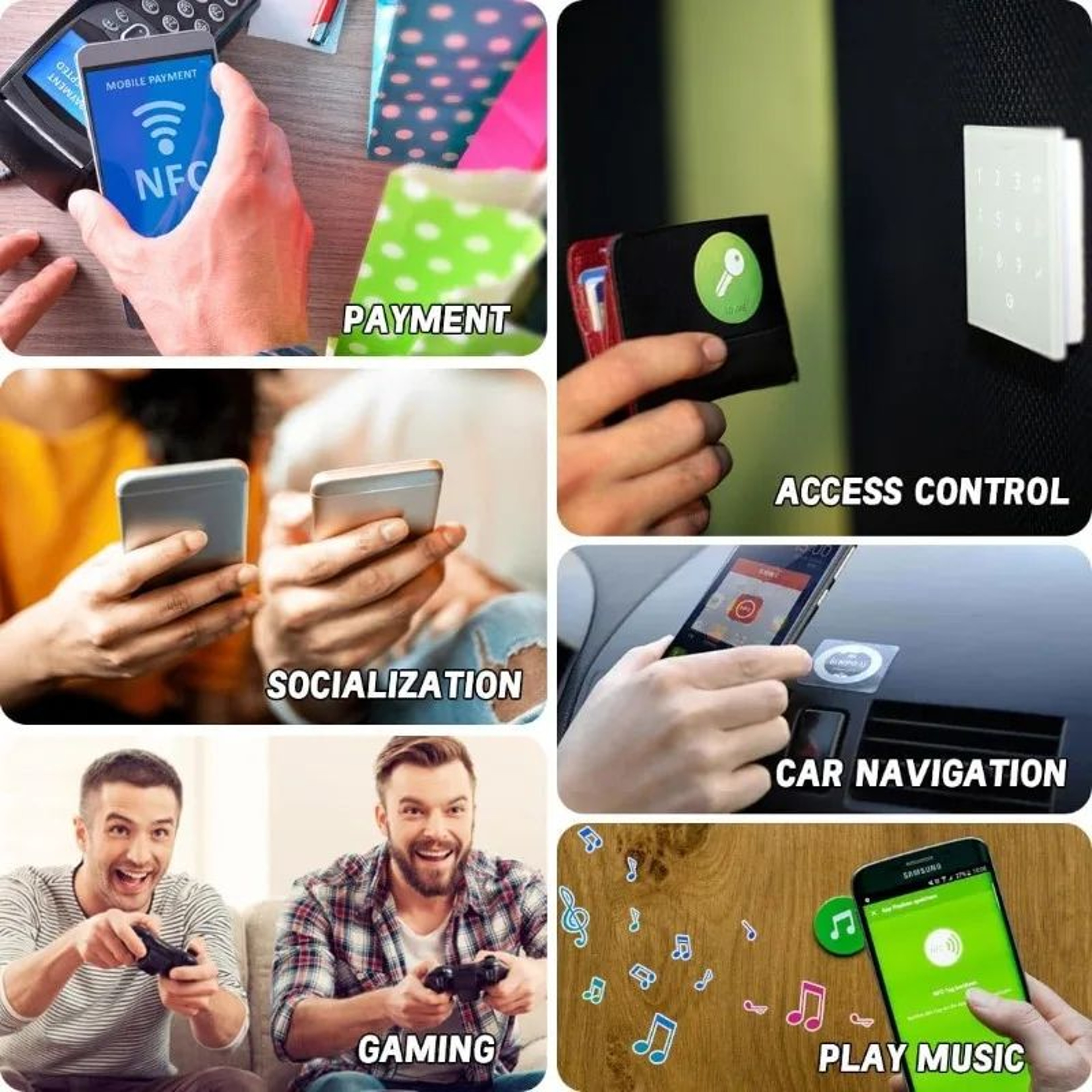 NFC Tag Stickers  Rewritable NTAG213215 Labels With 144504 Byte Memory For BatteryFree Smartphone T 4