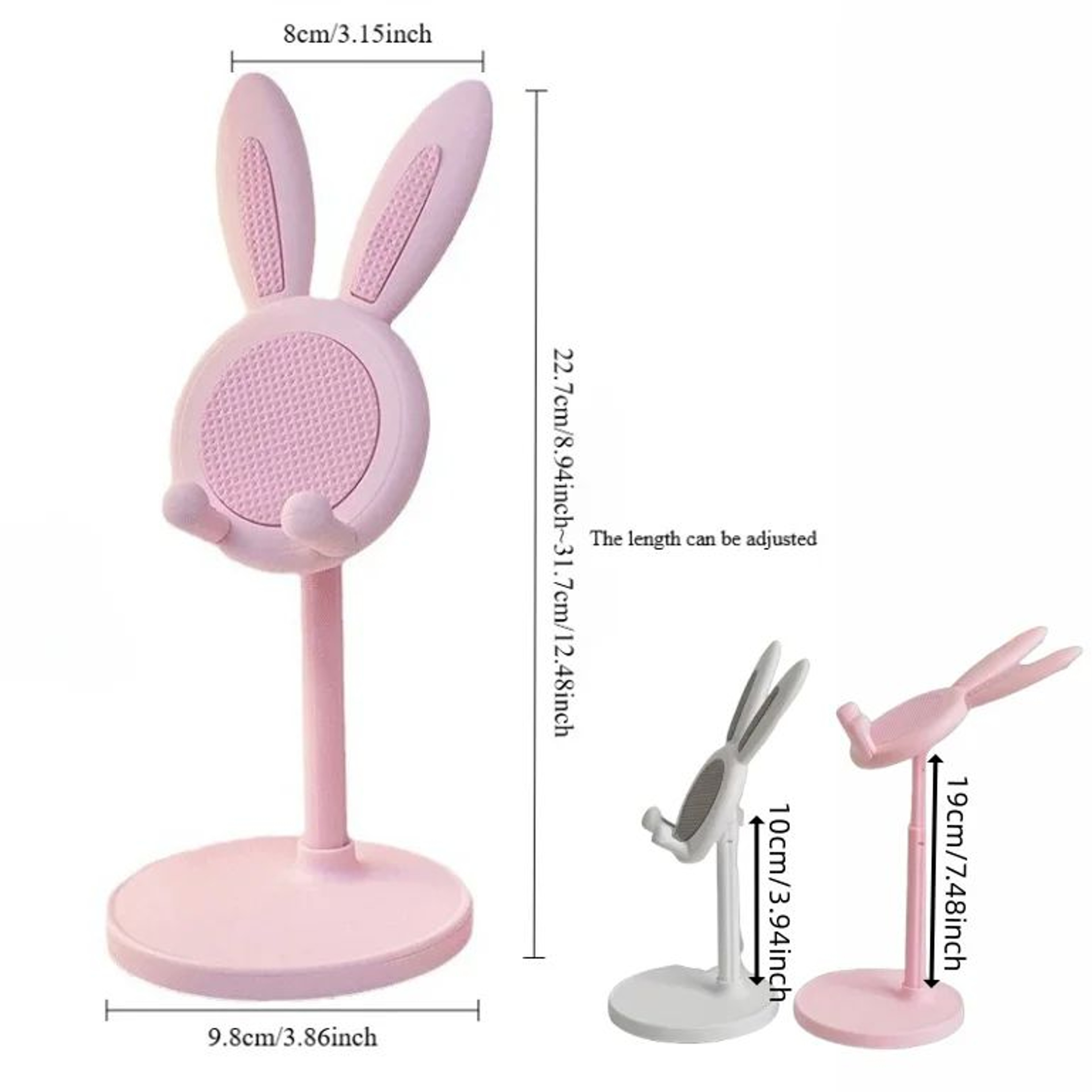 Bunny Ear Phone Stand  Adjustable Retractable Phone  Tablet Holder For HandsFree Viewing And Cute H 5