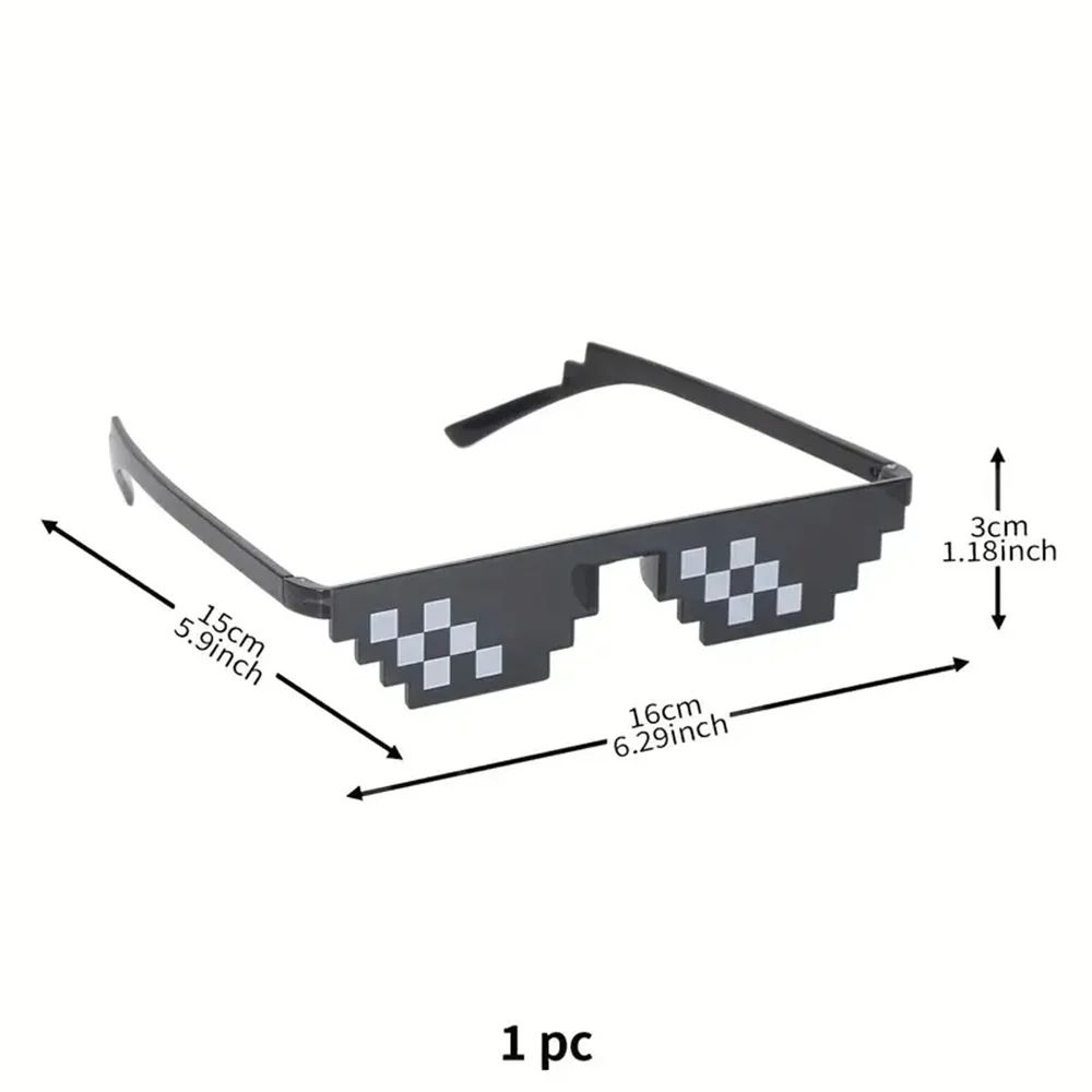 Pixel Party Glasses  Fun Mosaic Photo Props For Gamer Celebrations Anime Party Festivals And Creati 8